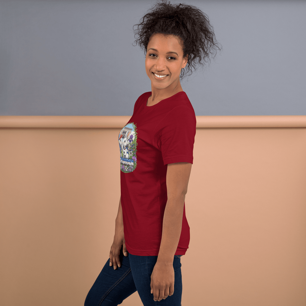 Bloom Garden French Rabbit T-Shirt | France Soccer Fan | Canada Mexico USA 2026 | Unisex - BLOOM GARDEN