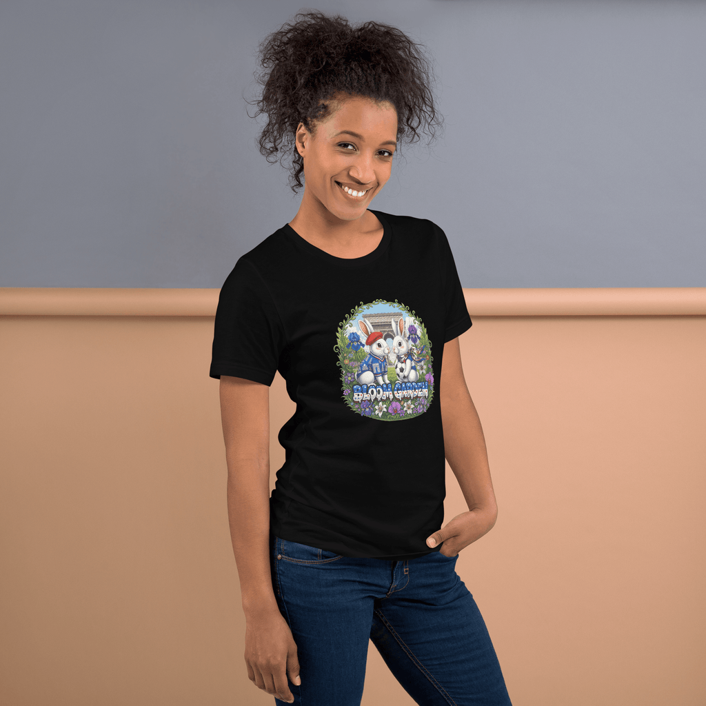 Bloom Garden French Rabbit T-Shirt | France Soccer Fan | Canada Mexico USA 2026 | Unisex - BLOOM GARDEN