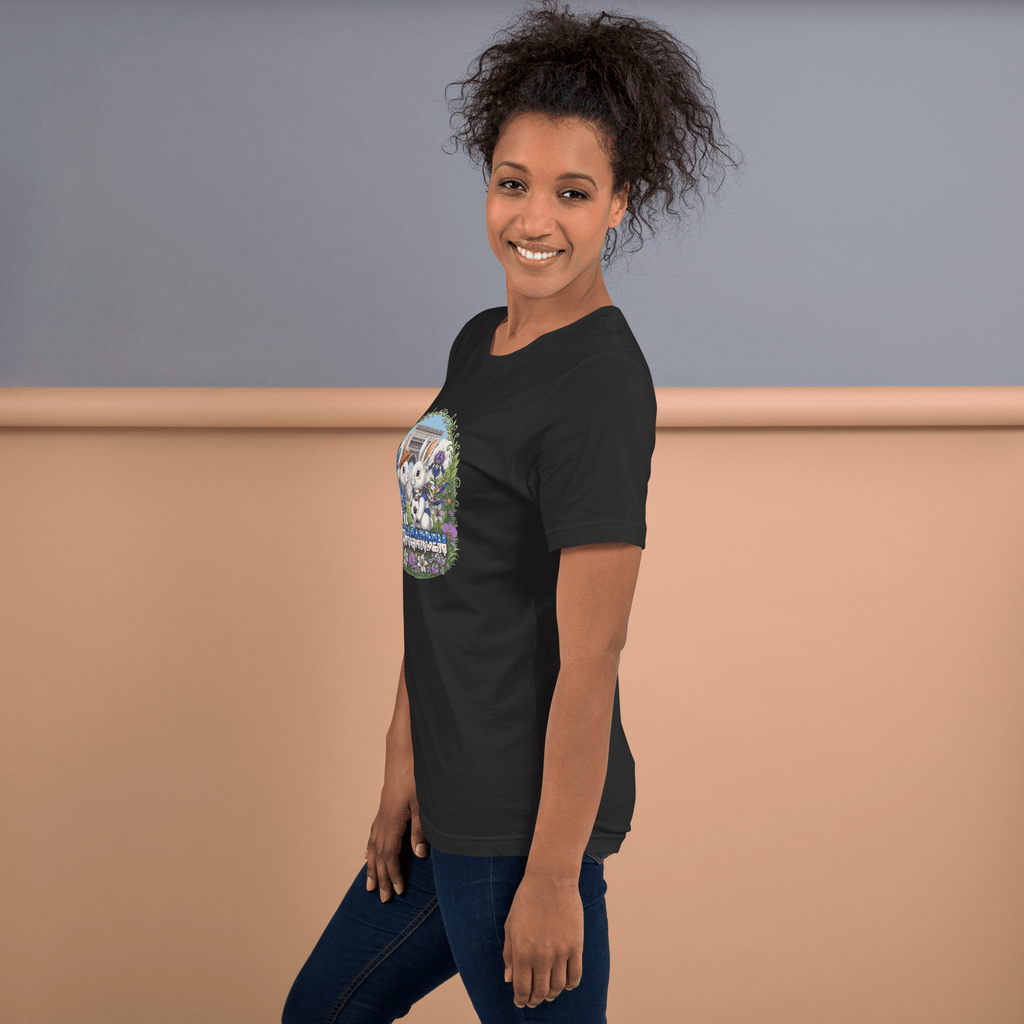 Bloom Garden French Rabbit T-Shirt | France Soccer Fan | Canada Mexico USA 2026 | Unisex - BLOOM GARDEN
