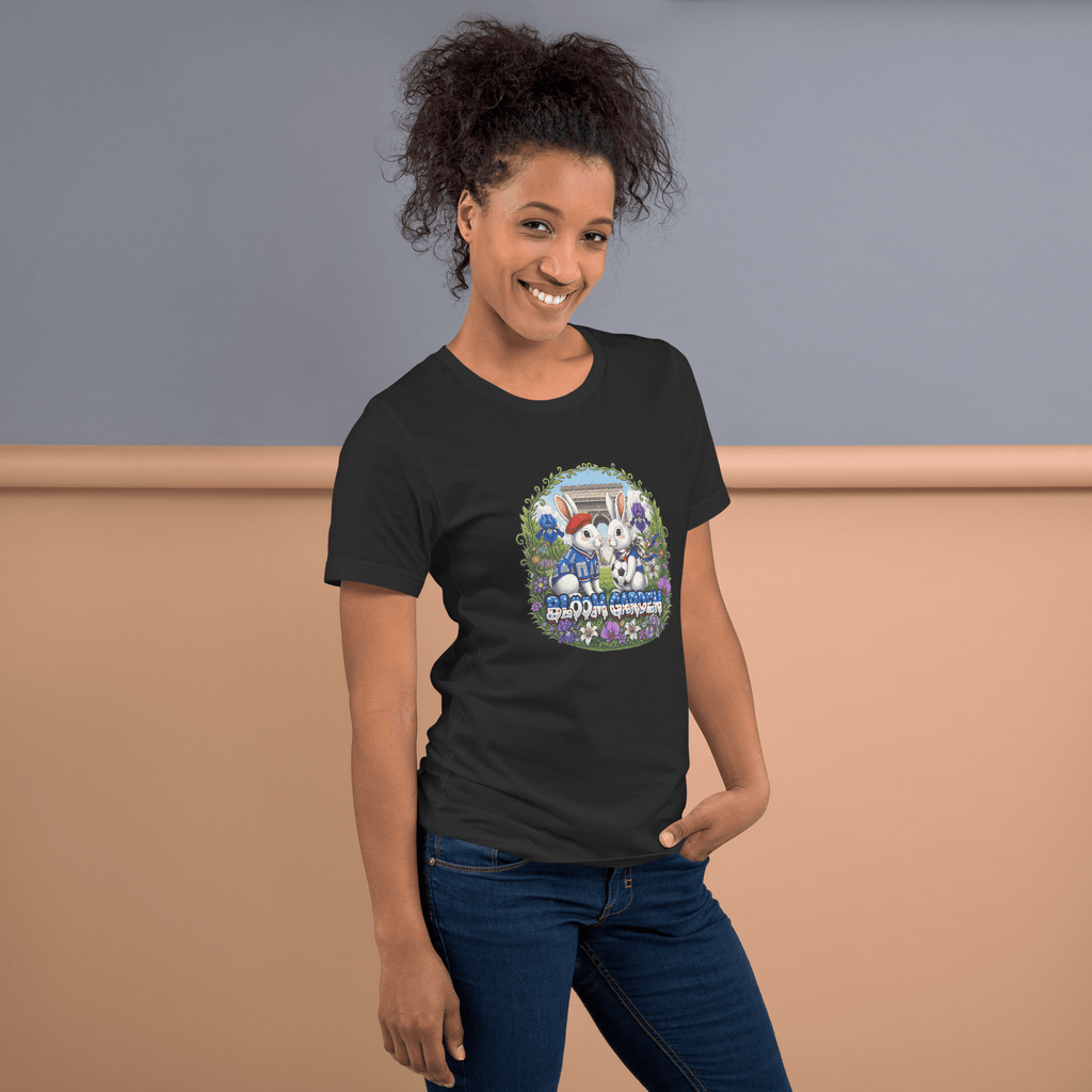 Bloom Garden French Rabbit T-Shirt | France Soccer Fan | Canada Mexico USA 2026 | Unisex - BLOOM GARDEN