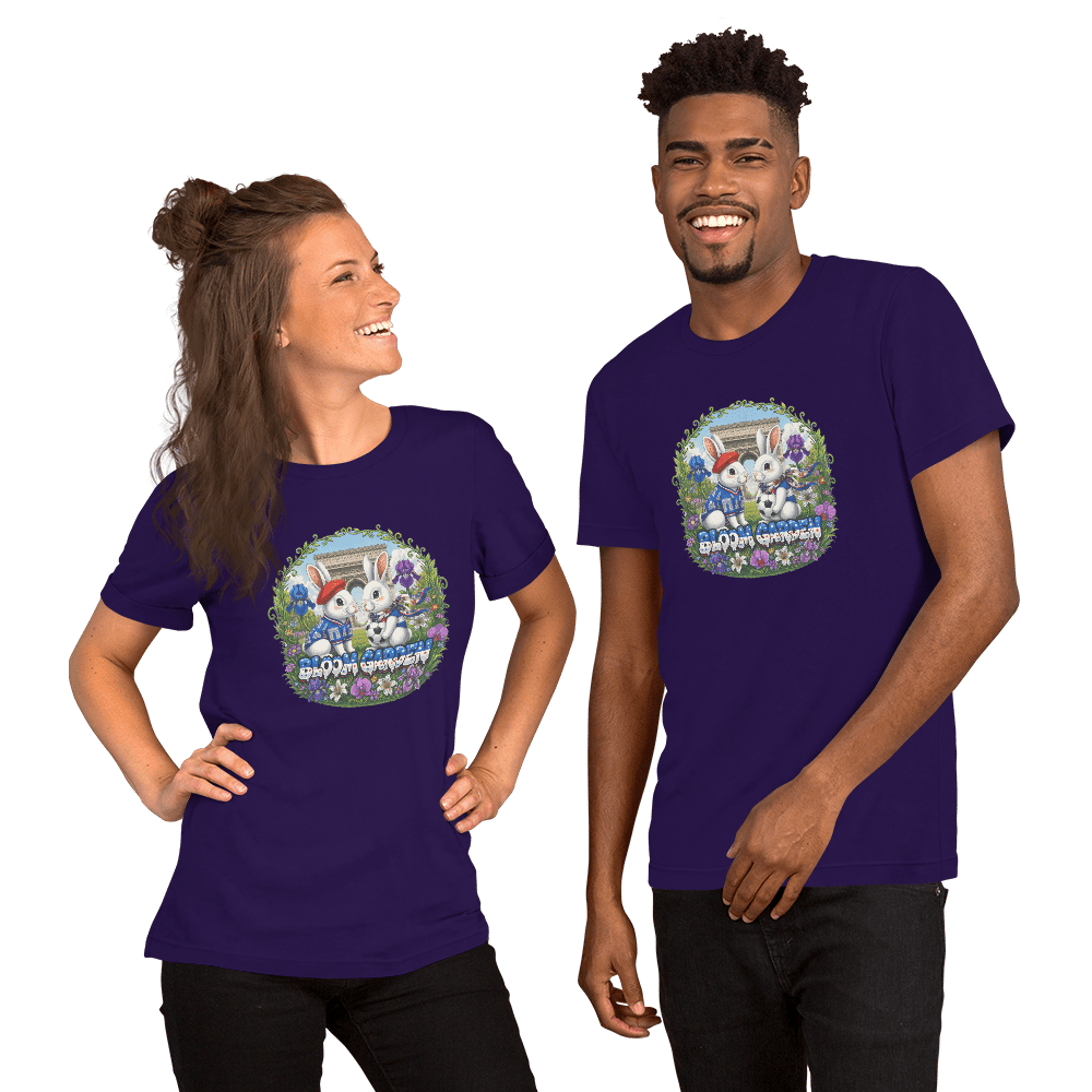 Bloom Garden French Rabbit T-Shirt | France Soccer Fan | Canada Mexico USA 2026 | Unisex - BLOOM GARDEN