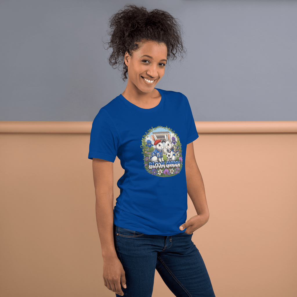 Bloom Garden French Rabbit T-Shirt | France Soccer Fan | Canada Mexico USA 2026 | Unisex - BLOOM GARDEN