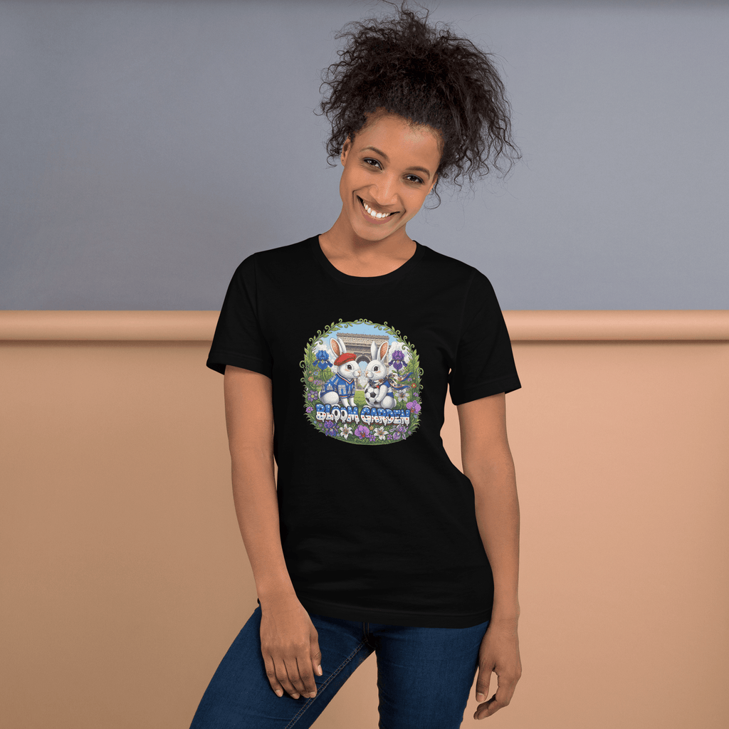 Bloom Garden French Rabbit T-Shirt | France Soccer Fan | Canada Mexico USA 2026 | Unisex - BLOOM GARDEN