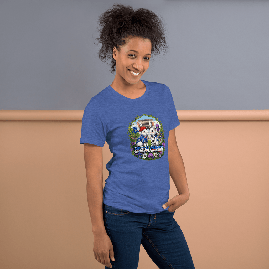 Bloom Garden French Rabbit T-Shirt | France Soccer Fan | Canada Mexico USA 2026 | Unisex - BLOOM GARDEN