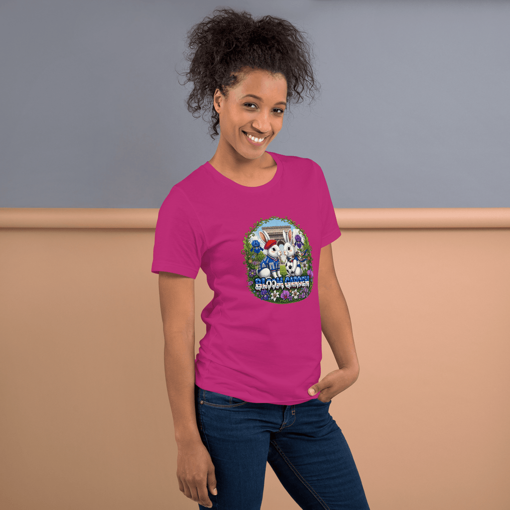 Bloom Garden French Rabbit T-Shirt | France Soccer Fan | Canada Mexico USA 2026 | Unisex - BLOOM GARDEN