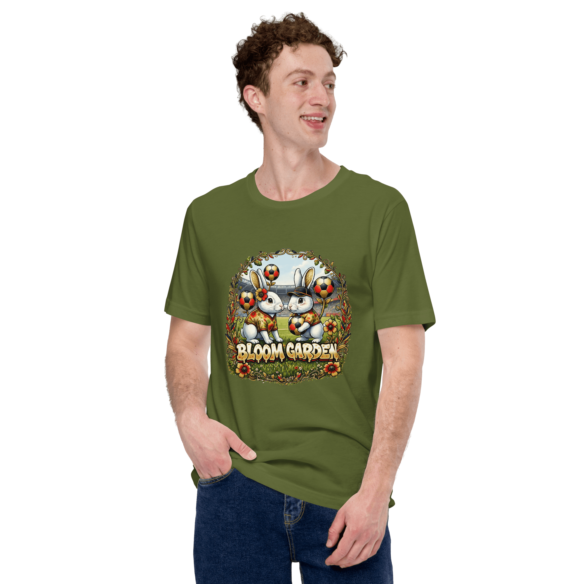 Bloom Garden German Rabbit T-shirt | German Fan | Canada Mexico USA 2026 | Unisex - BLOOM GARDEN