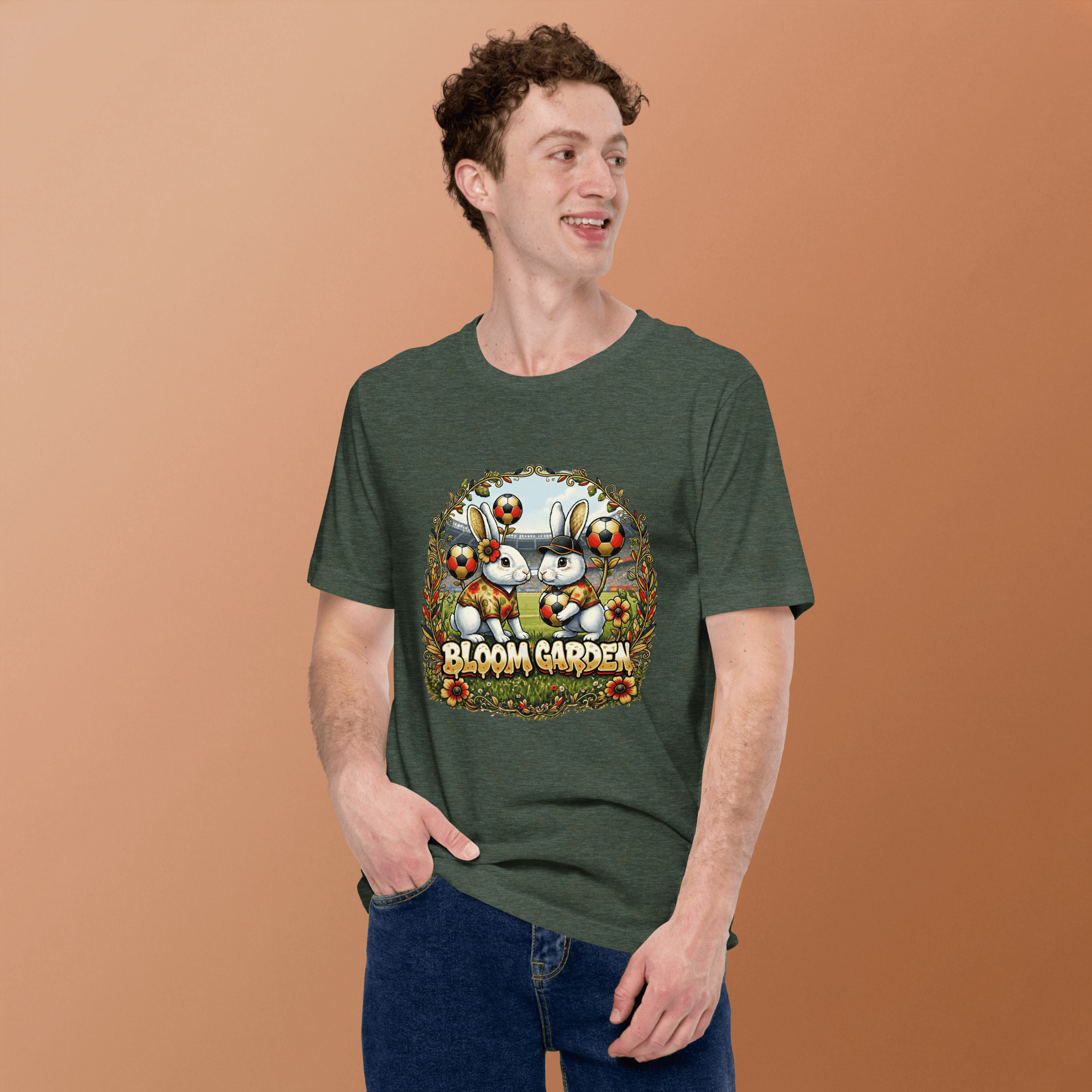 Bloom Garden German Rabbit T-shirt | German Fan | Canada Mexico USA 2026 | Unisex - BLOOM GARDEN