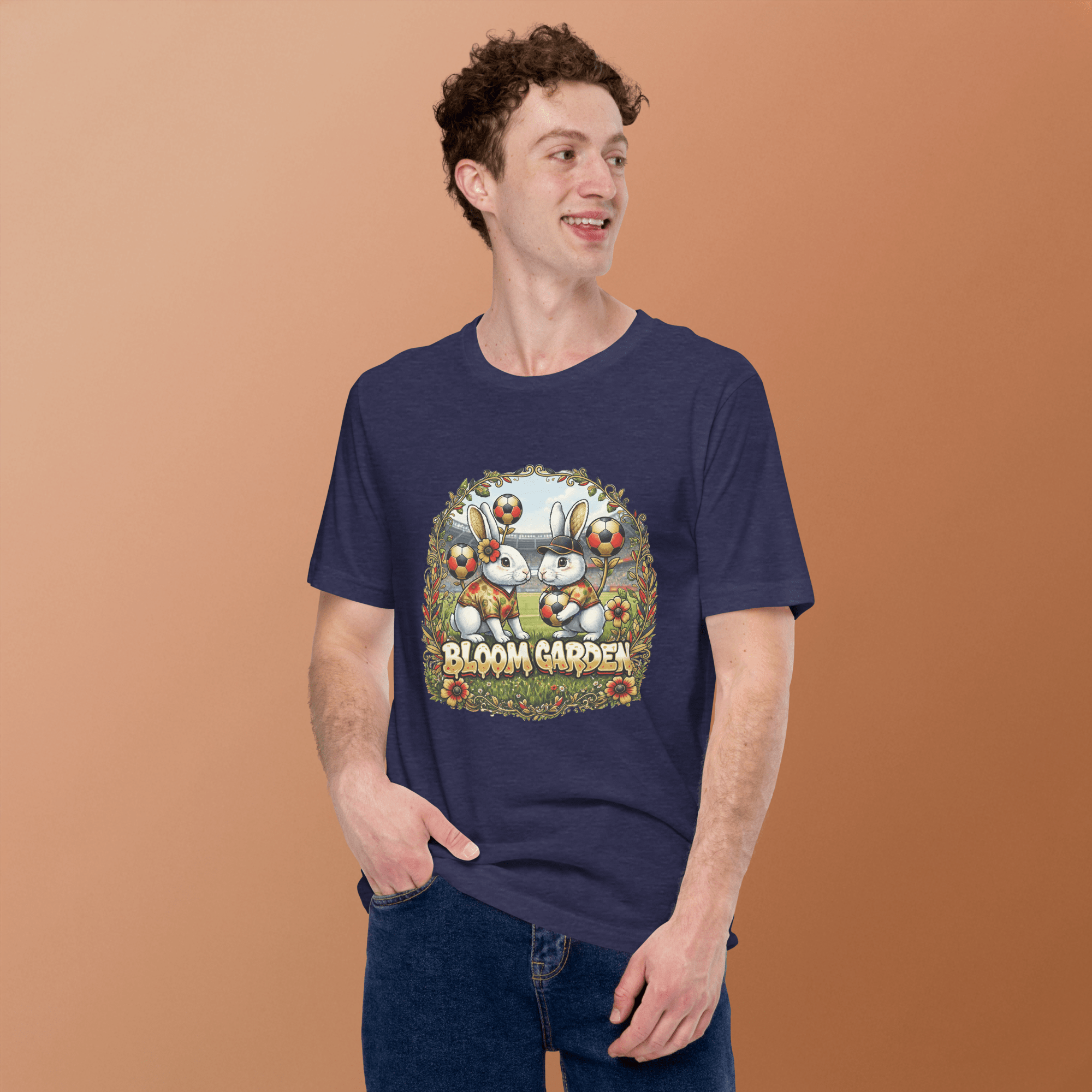 Bloom Garden German Rabbit T-shirt | German Fan | Canada Mexico USA 2026 | Unisex - BLOOM GARDEN
