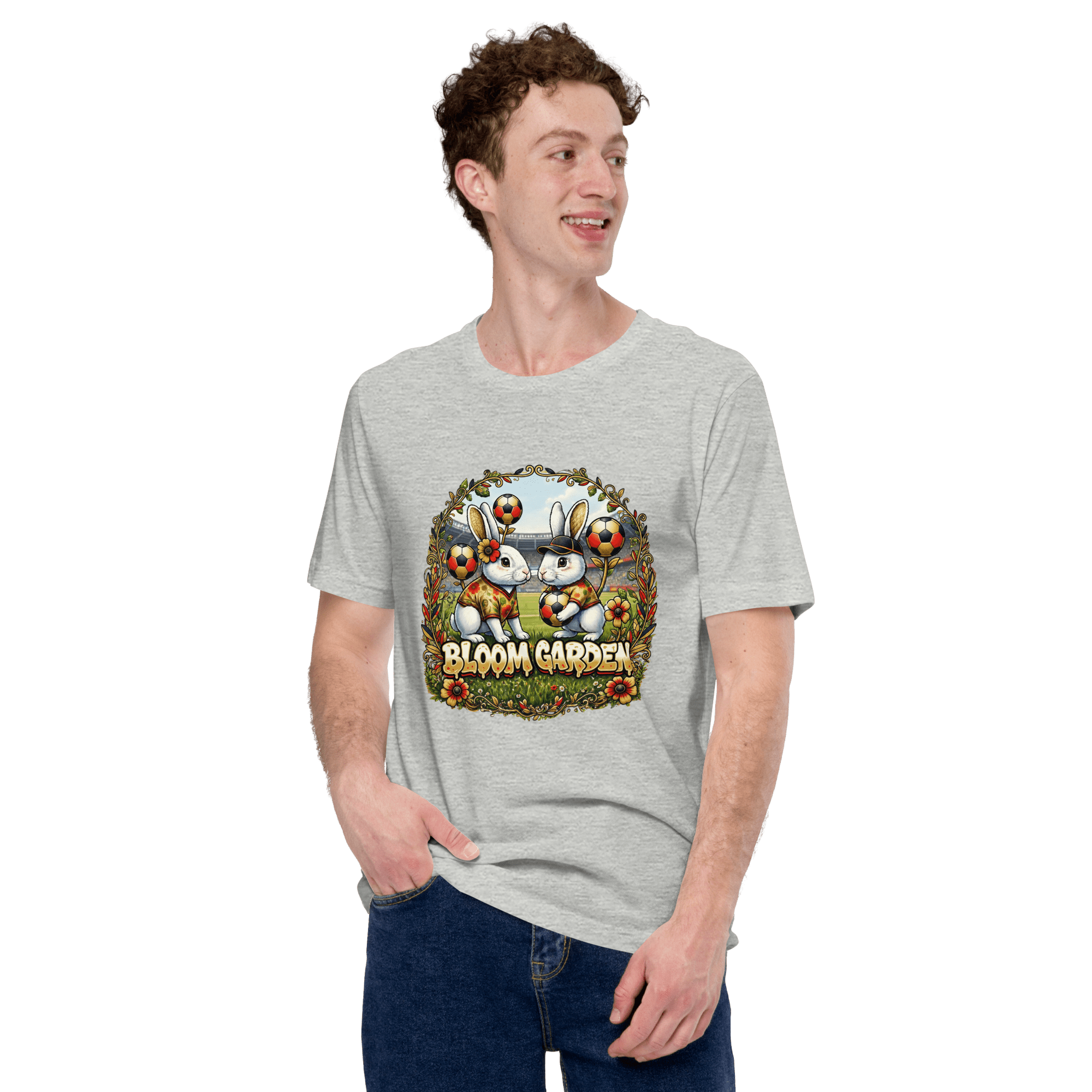Bloom Garden German Rabbit T-shirt | German Fan | Canada Mexico USA 2026 | Unisex - BLOOM GARDEN