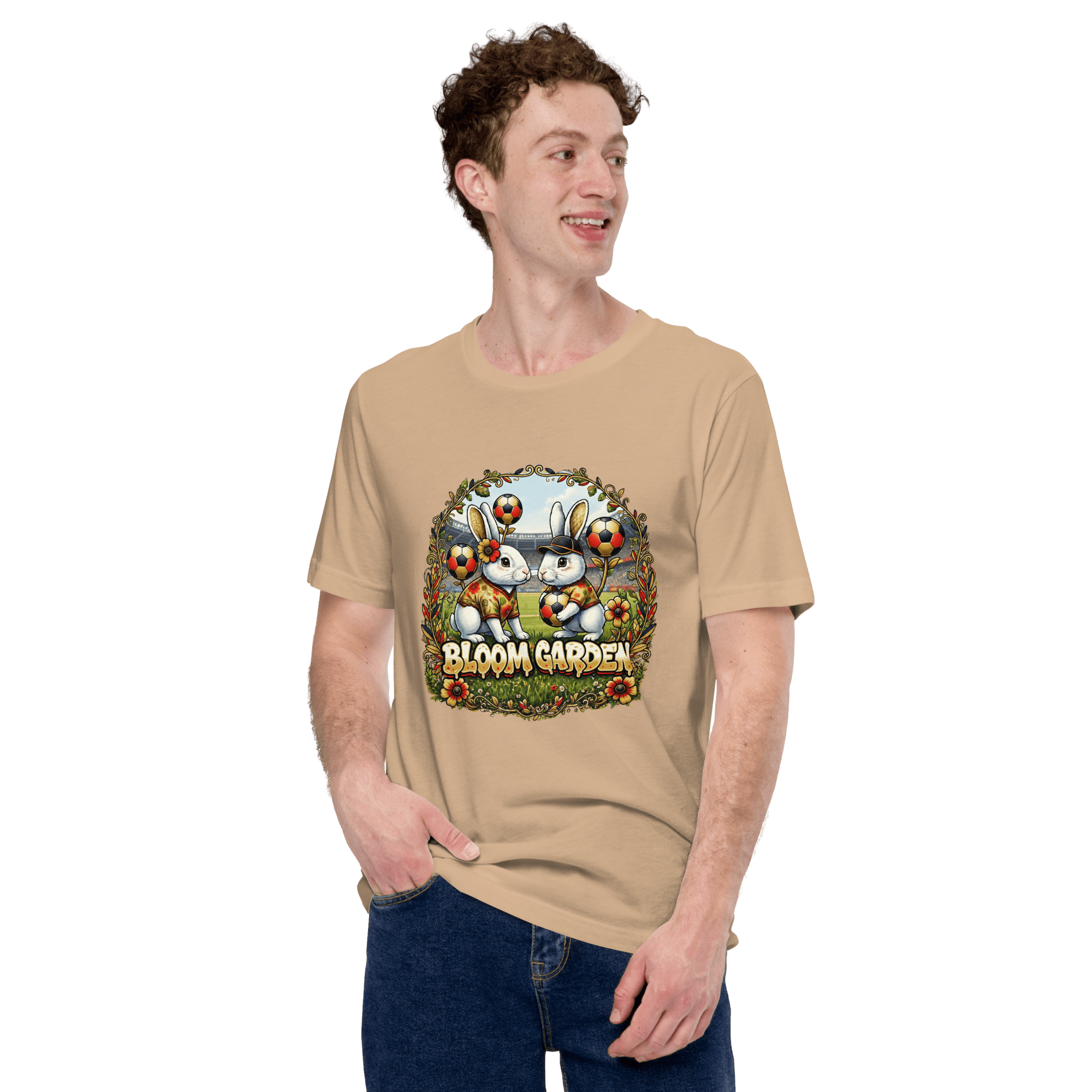 Bloom Garden German Rabbit T-shirt | German Fan | Canada Mexico USA 2026 | Unisex - BLOOM GARDEN
