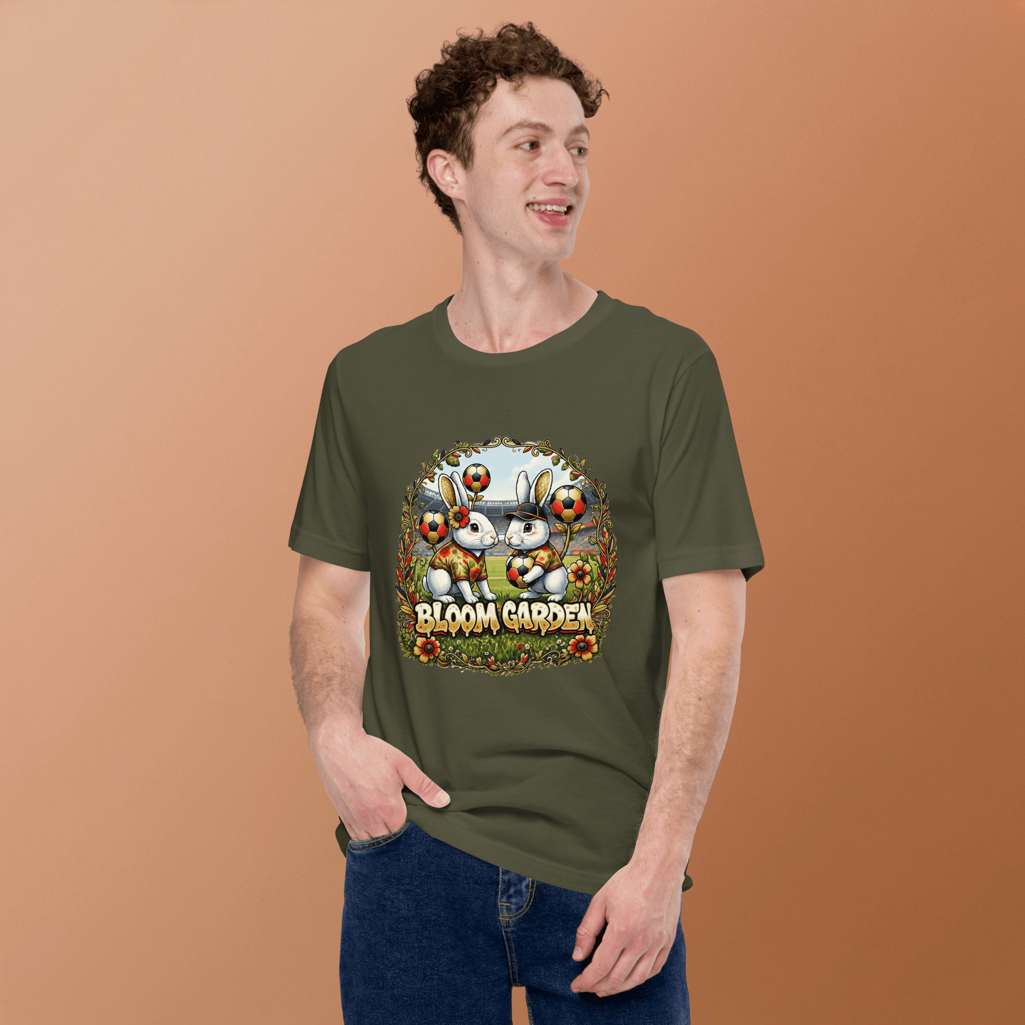 Bloom Garden German Rabbit T-shirt | German Fan | Canada Mexico USA 2026 | Unisex - BLOOM GARDEN