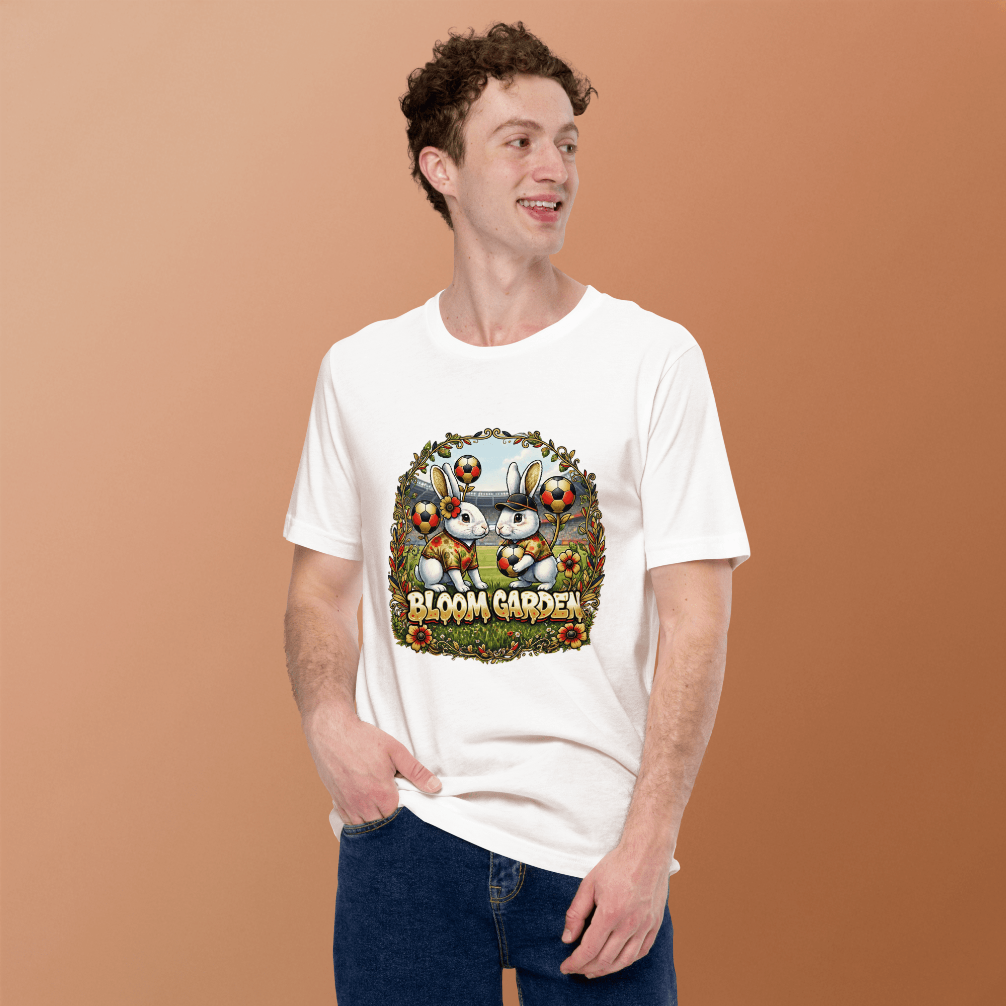 Bloom Garden German Rabbit T-shirt | German Fan | Canada Mexico USA 2026 | Unisex - BLOOM GARDEN