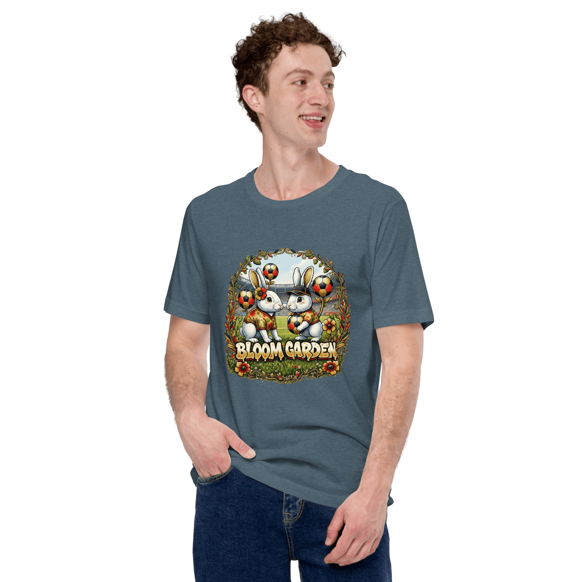 Bloom Garden German Rabbit T-shirt | German Fan | Canada Mexico USA 2026 | Unisex - BLOOM GARDEN