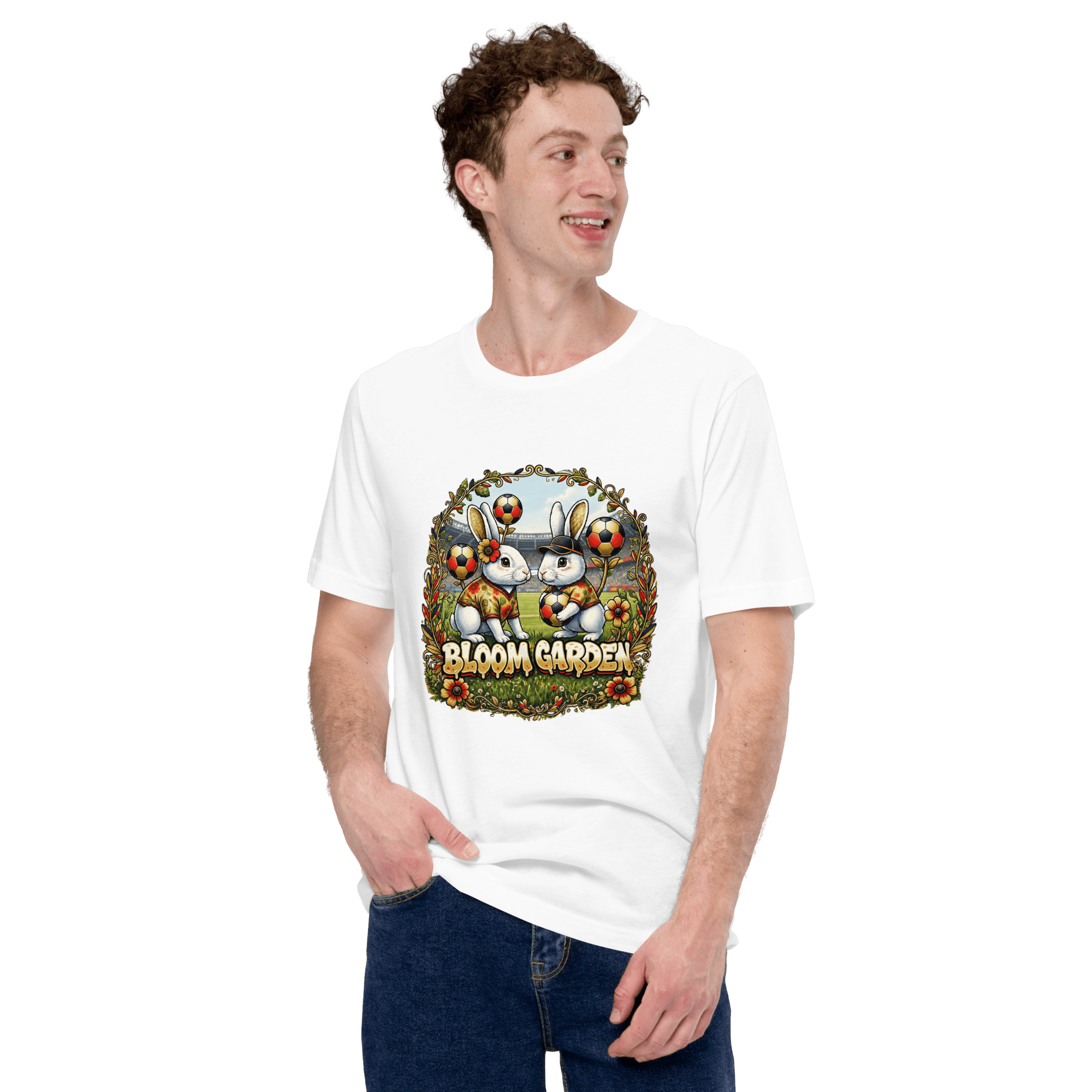 Bloom Garden German Rabbit T-shirt | German Fan | Canada Mexico USA 2026 | Unisex - BLOOM GARDEN