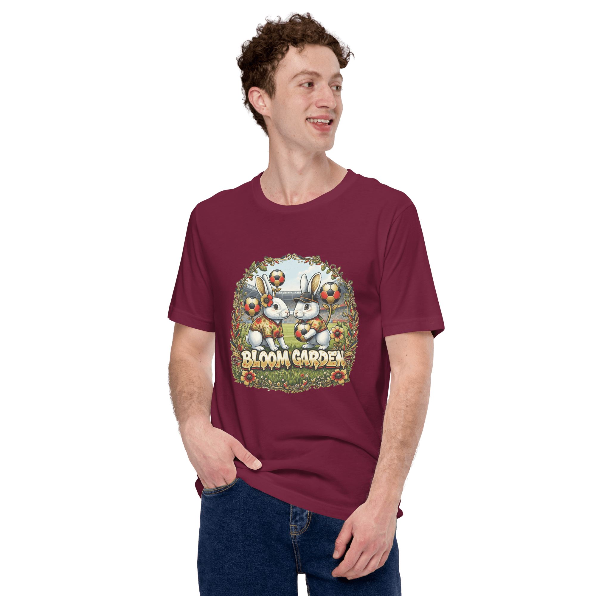 Bloom Garden German Rabbit T-shirt | German Fan | Canada Mexico USA 2026 | Unisex - BLOOM GARDEN
