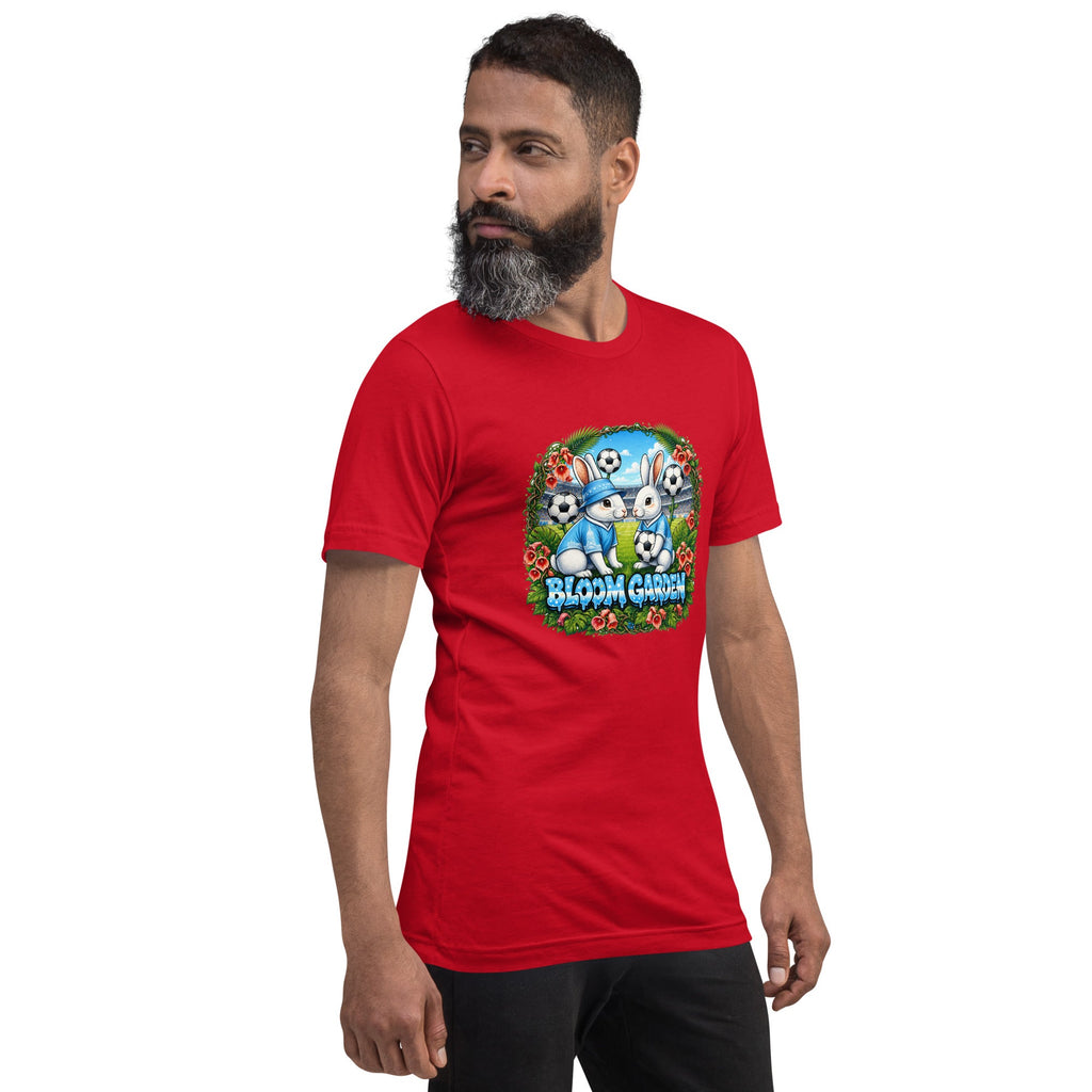 Bloom Garden "Goal & Garden" Argentina Rabbit Tee | Argentina Soccer Fan | Canada Mexico USA 2026 | Unisex - BLOOM GARDEN