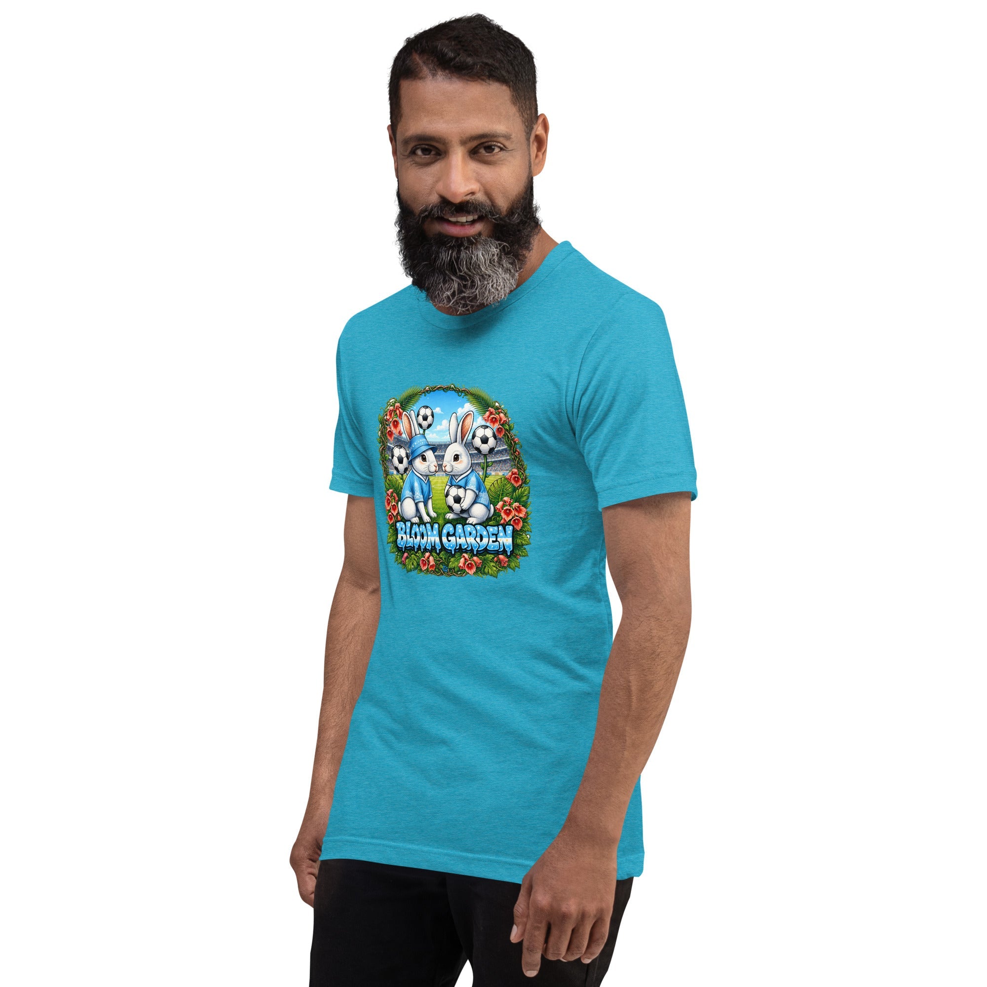 Bloom Garden "Goal & Garden" Argentina Rabbit Tee | Argentina Soccer Fan | Canada Mexico USA 2026 | Unisex - BLOOM GARDEN