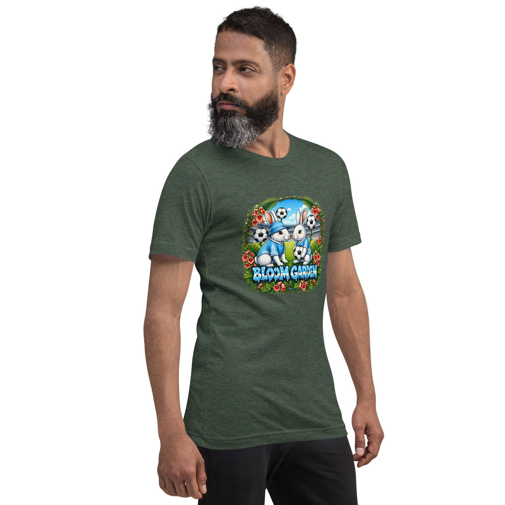 Bloom Garden "Goal & Garden" Argentina Rabbit Tee | Argentina Soccer Fan | Canada Mexico USA 2026 | Unisex - BLOOM GARDEN