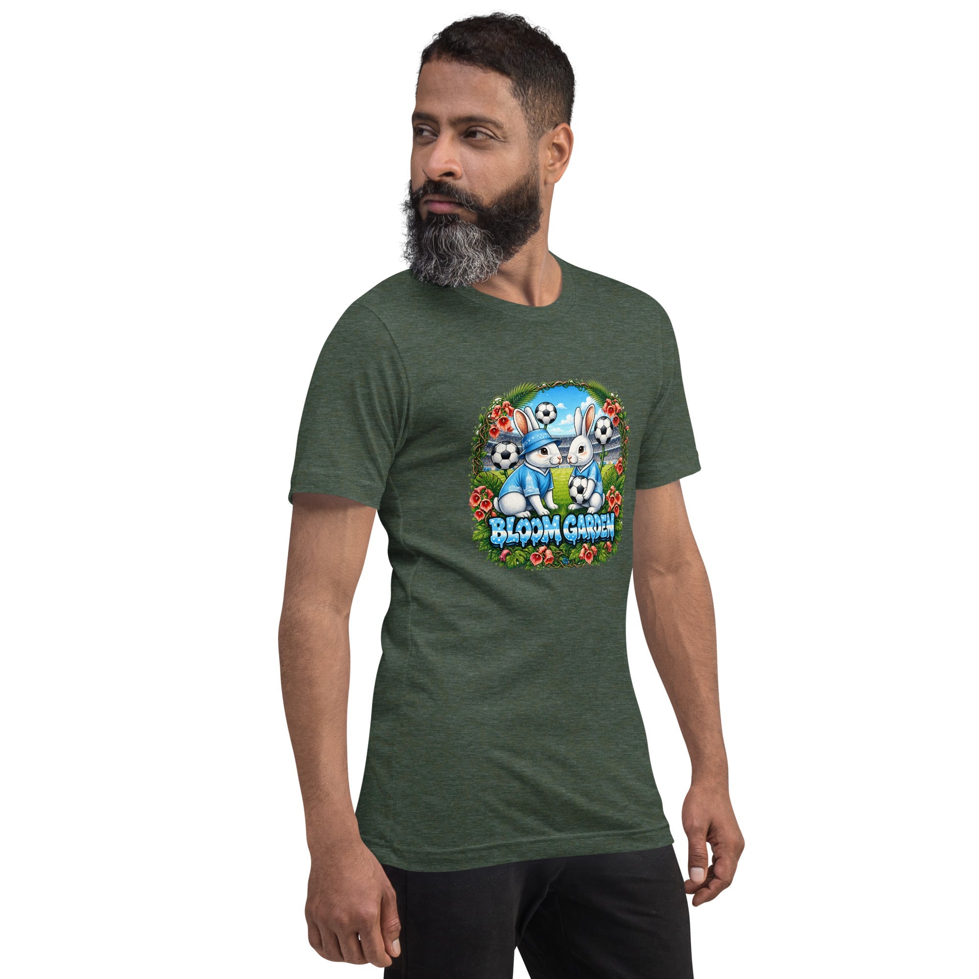 Bloom Garden "Goal & Garden" Argentina Rabbit Tee | Argentina Soccer Fan | Canada Mexico USA 2026 | Unisex - BLOOM GARDEN