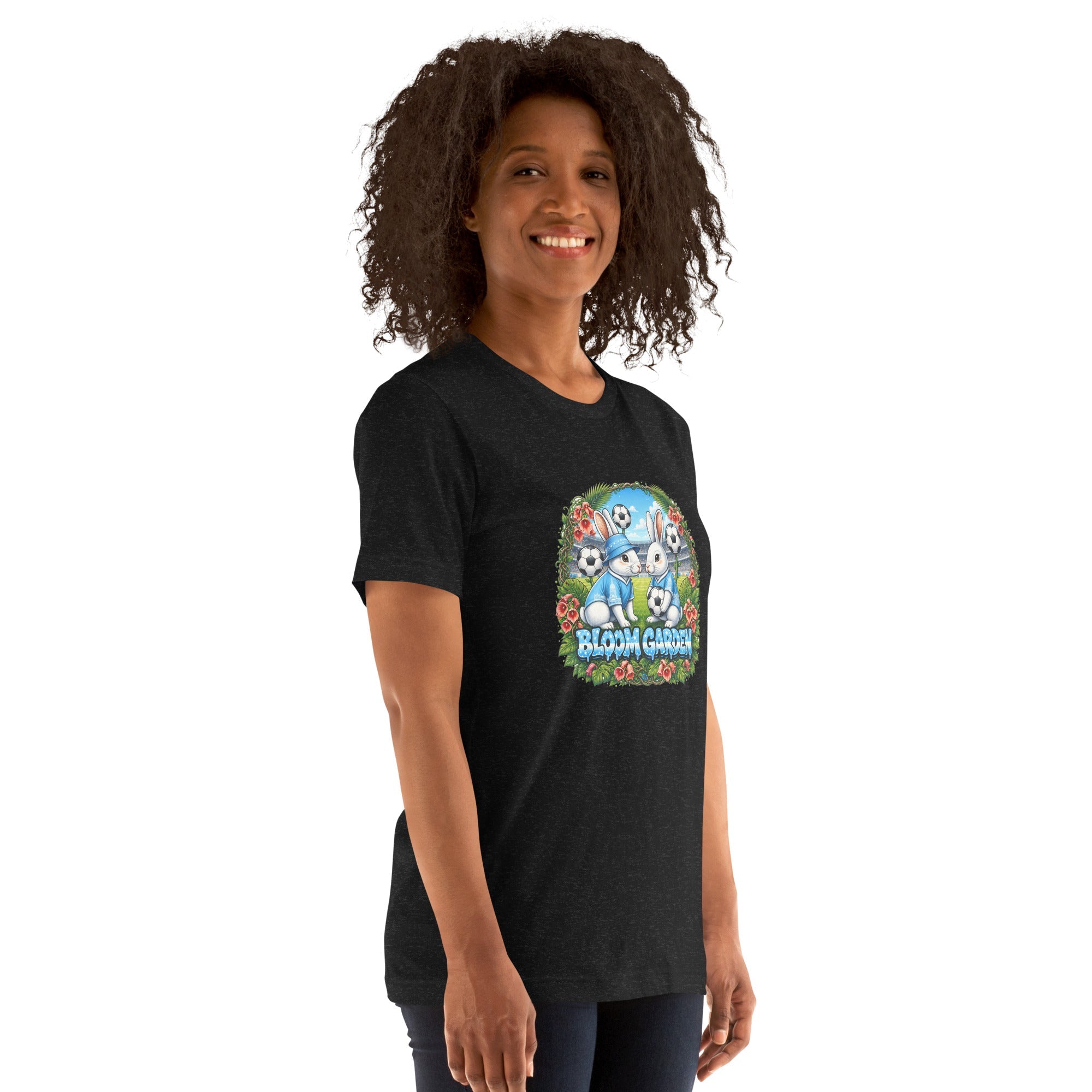 Bloom Garden "Goal & Garden" Argentina Rabbit Tee | Argentina Soccer Fan | Canada Mexico USA 2026 | Unisex - BLOOM GARDEN