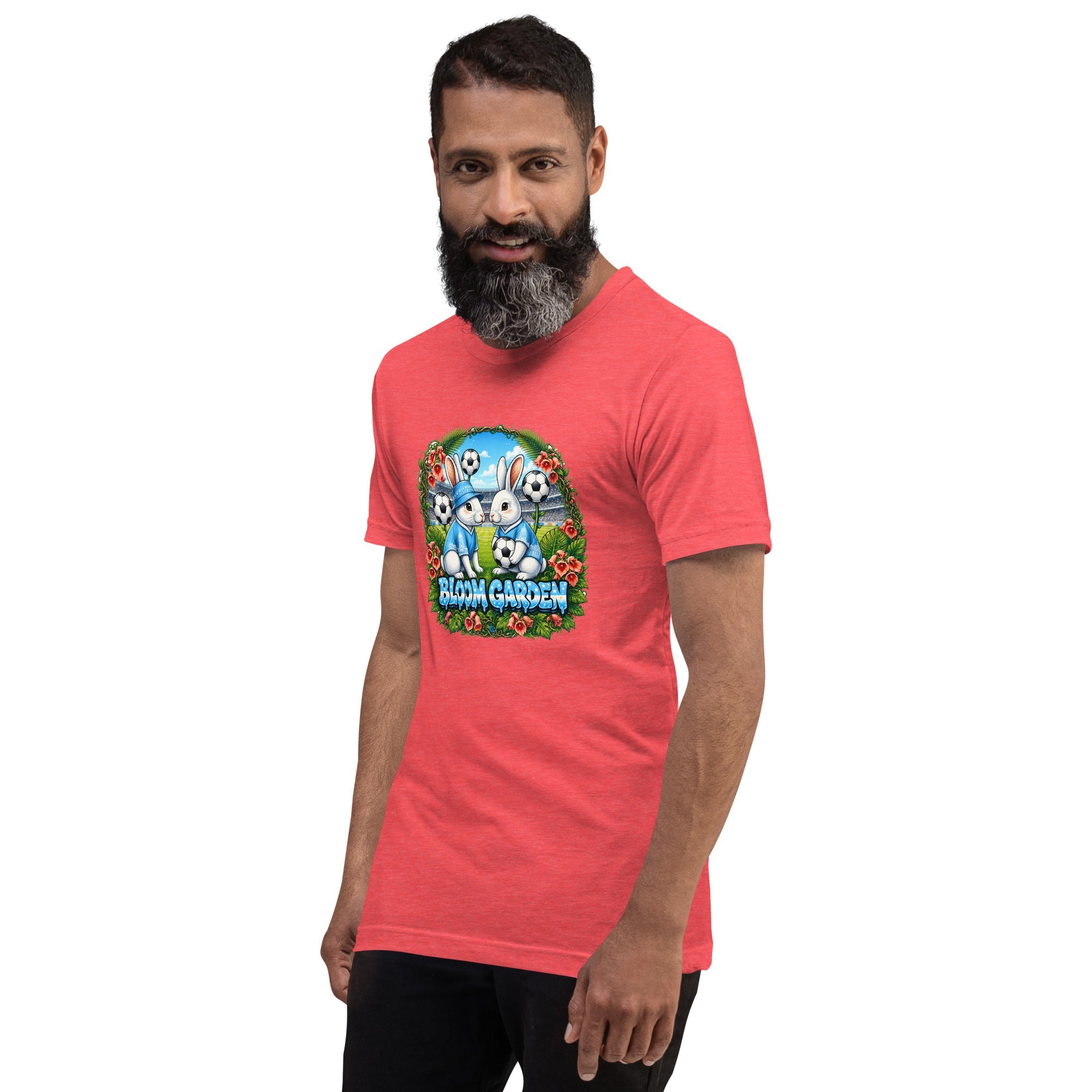 Bloom Garden "Goal & Garden" Argentina Rabbit Tee | Argentina Soccer Fan | Canada Mexico USA 2026 | Unisex - BLOOM GARDEN