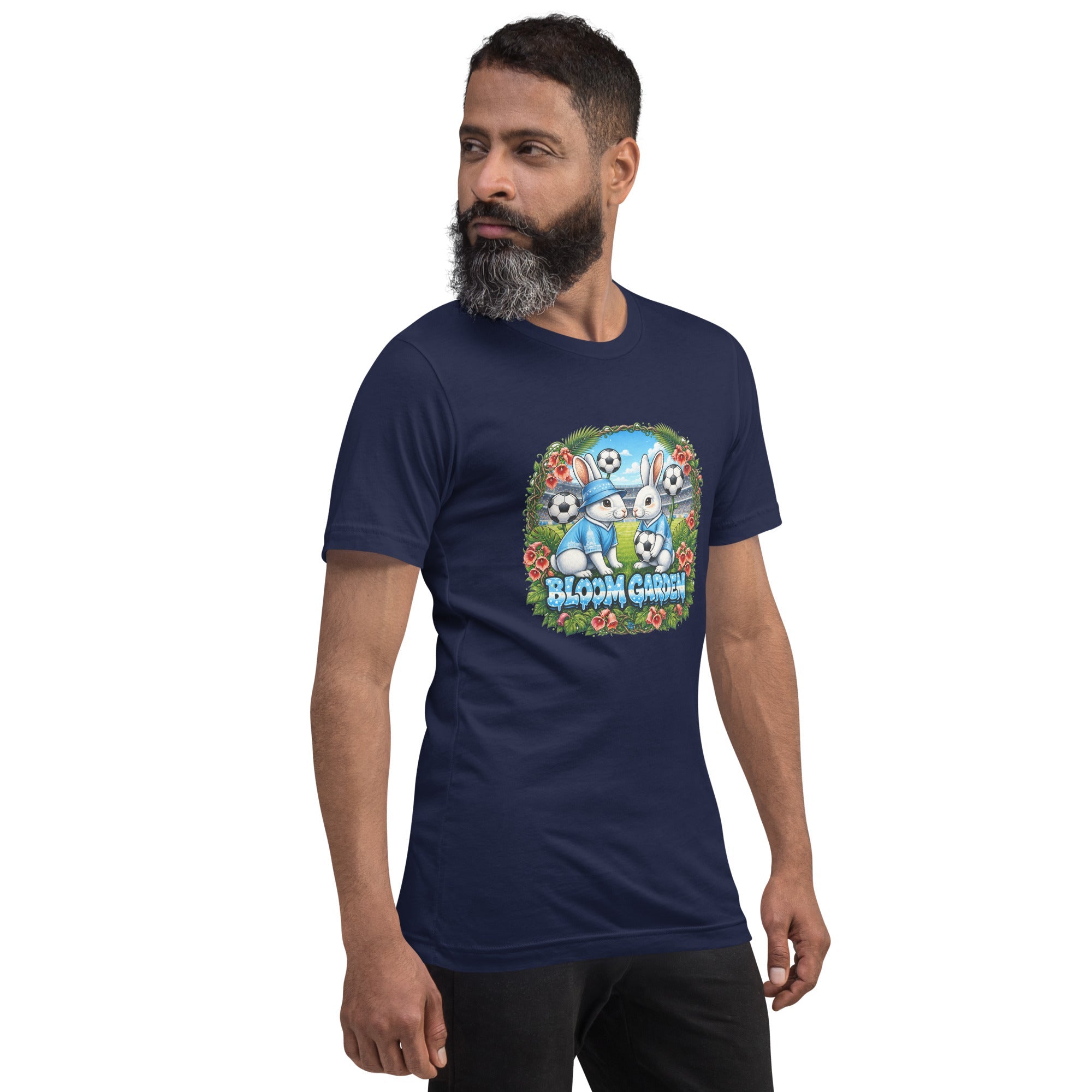 Bloom Garden "Goal & Garden" Argentina Rabbit Tee | Argentina Soccer Fan | Canada Mexico USA 2026 | Unisex - BLOOM GARDEN