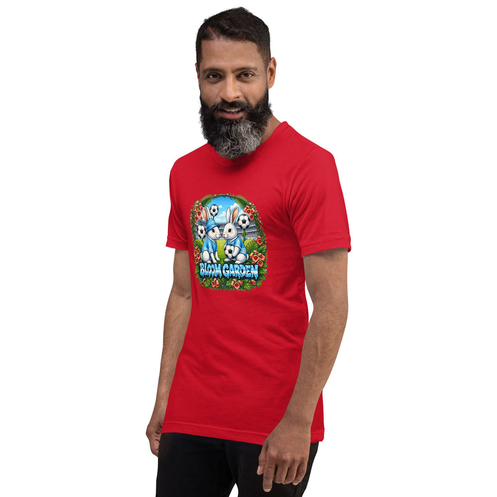 Bloom Garden "Goal & Garden" Argentina Rabbit Tee | Argentina Soccer Fan | Canada Mexico USA 2026 | Unisex - BLOOM GARDEN