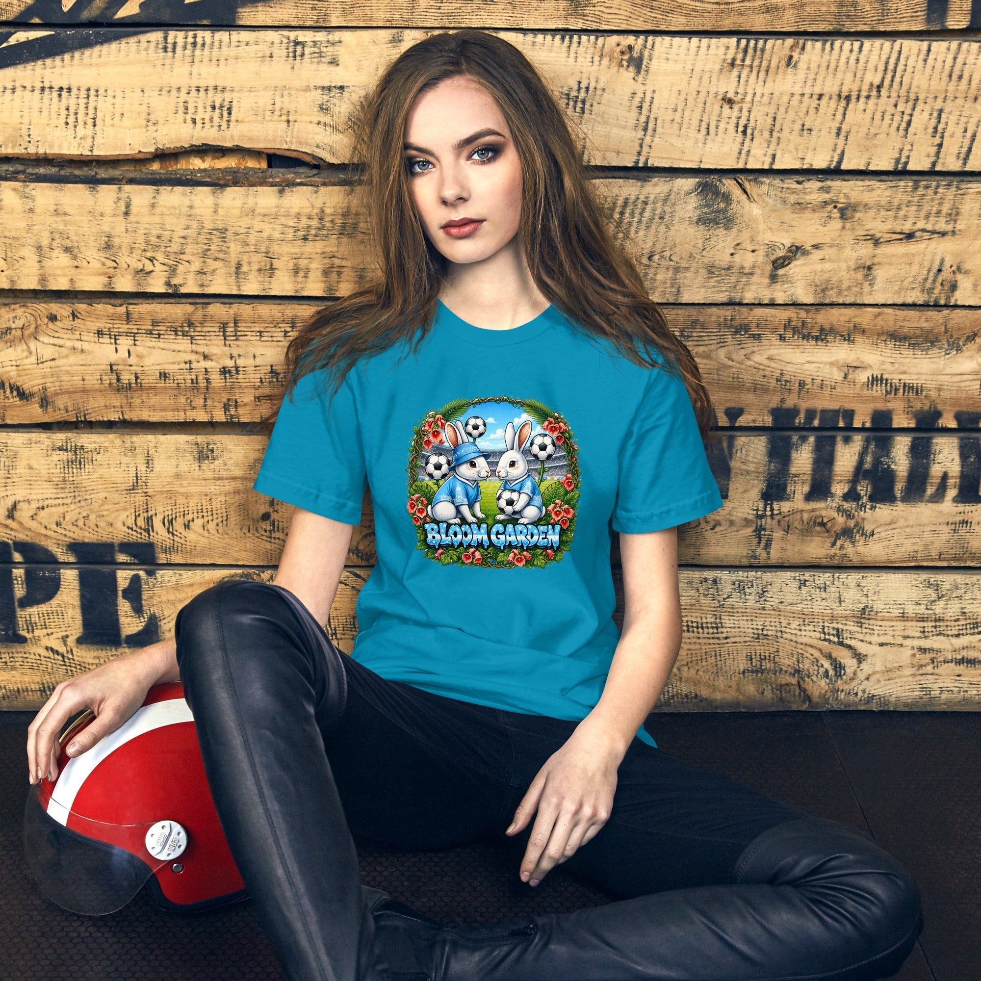 Bloom Garden "Goal & Garden" Argentina Rabbit Tee | Argentina Soccer Fan | Canada Mexico USA 2026 | Unisex - BLOOM GARDEN