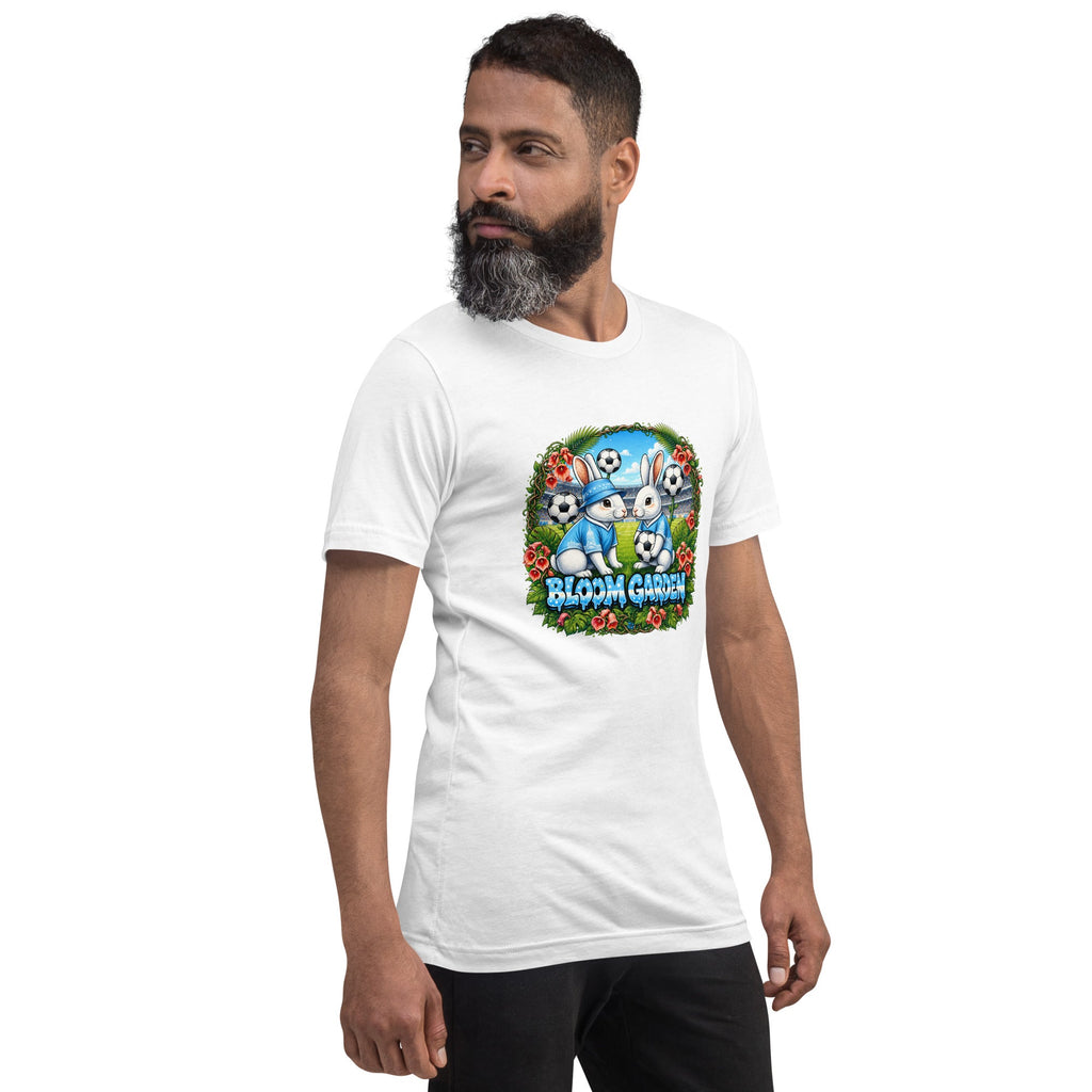 Bloom Garden "Goal & Garden" Argentina Rabbit Tee | Argentina Soccer Fan | Canada Mexico USA 2026 | Unisex - BLOOM GARDEN