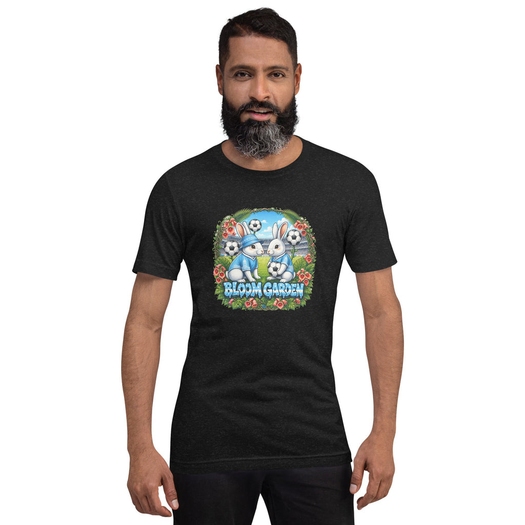 Bloom Garden "Goal & Garden" Argentina Rabbit Tee | Argentina Soccer Fan | Canada Mexico USA 2026 | Unisex - BLOOM GARDEN