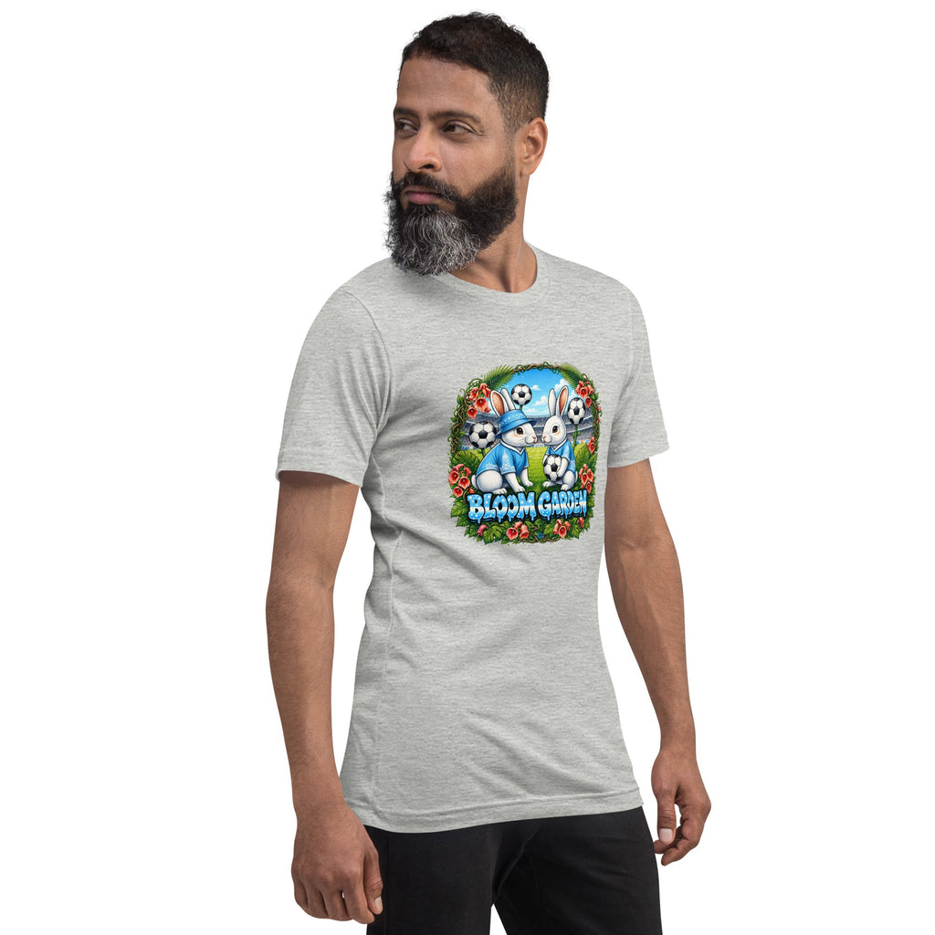 Bloom Garden "Goal & Garden" Argentina Rabbit Tee | Argentina Soccer Fan | Canada Mexico USA 2026 | Unisex - BLOOM GARDEN