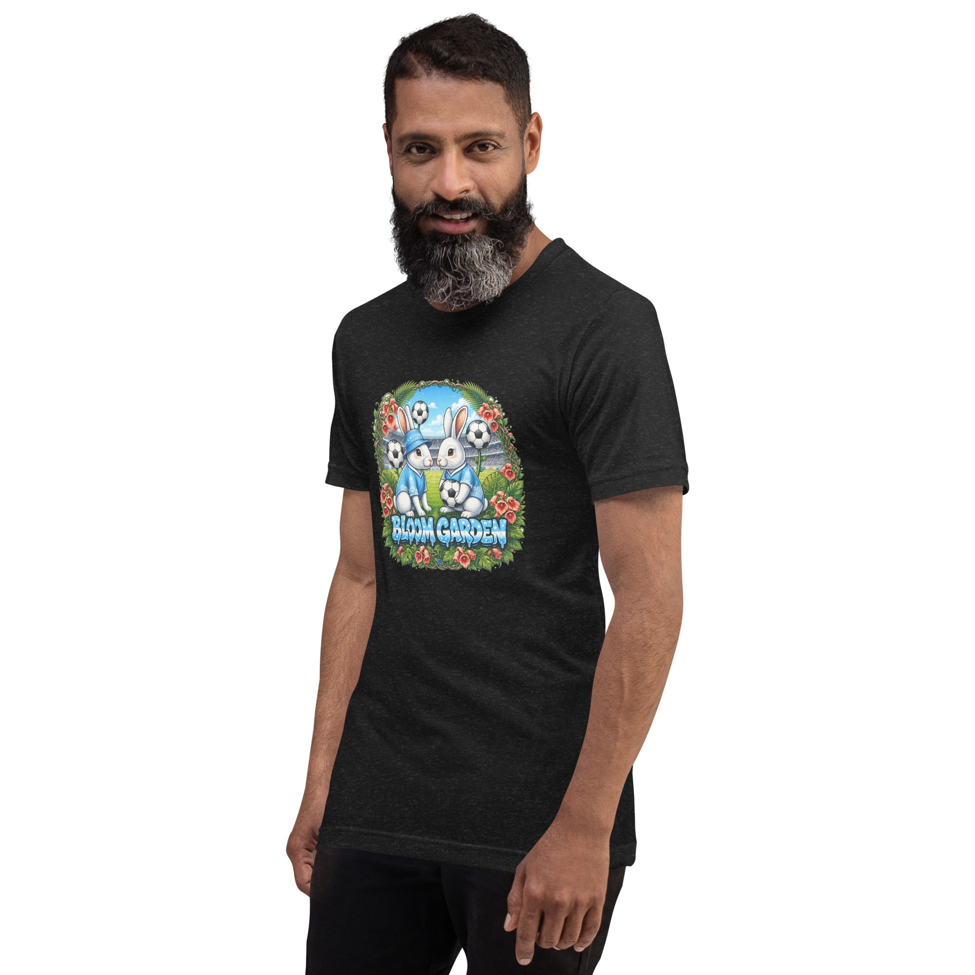 Bloom Garden "Goal & Garden" Argentina Rabbit Tee | Argentina Soccer Fan | Canada Mexico USA 2026 | Unisex - BLOOM GARDEN