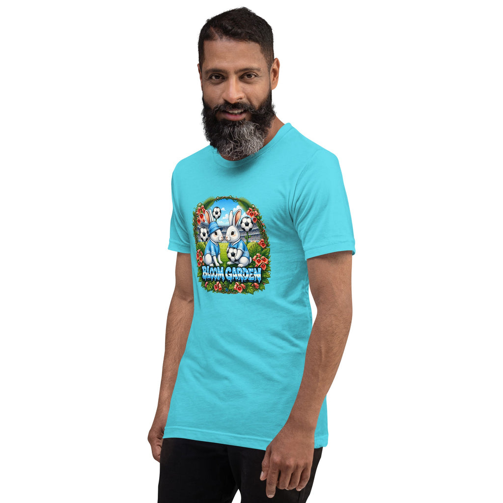 Bloom Garden "Goal & Garden" Argentina Rabbit Tee | Argentina Soccer Fan | Canada Mexico USA 2026 | Unisex - BLOOM GARDEN