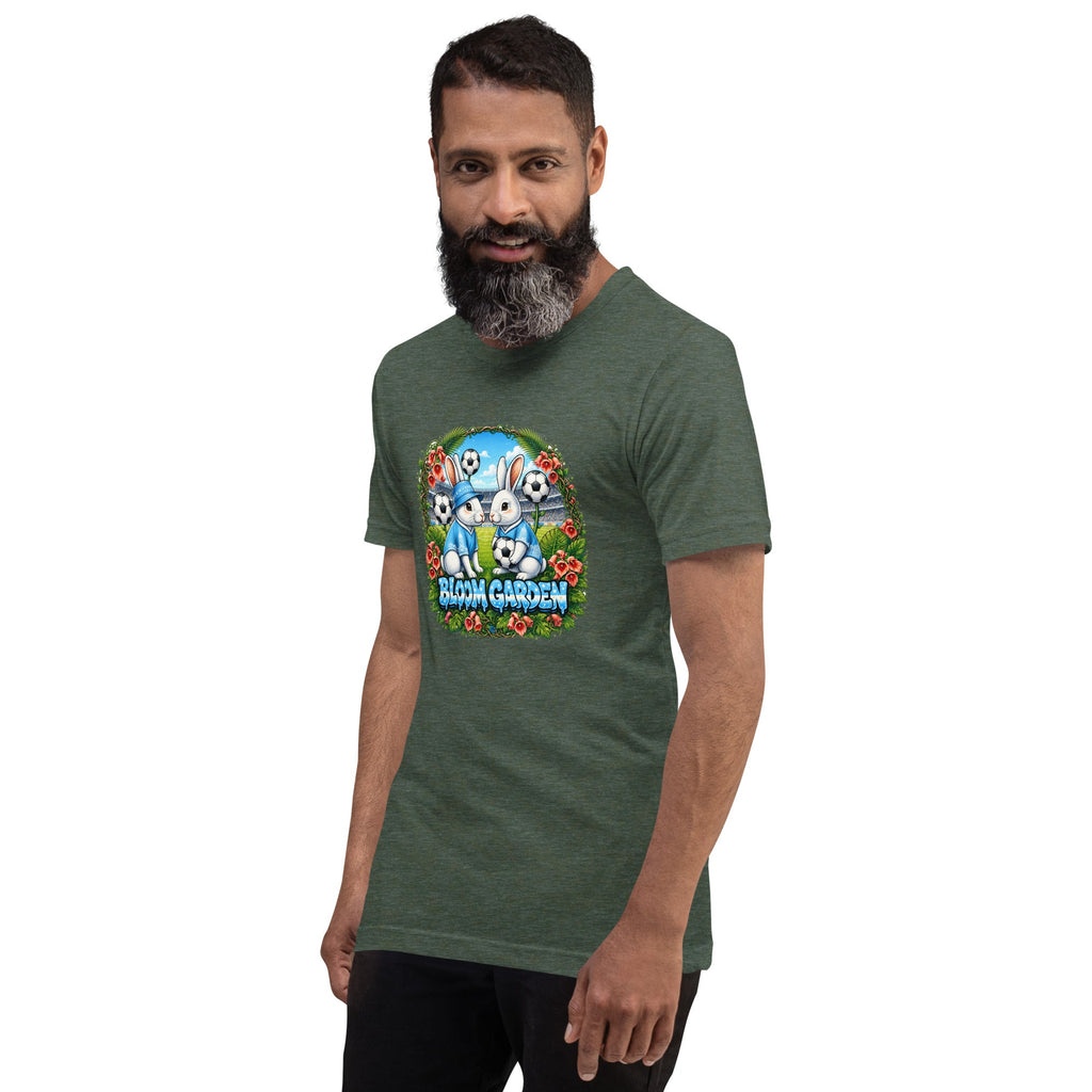 Bloom Garden "Goal & Garden" Argentina Rabbit Tee | Argentina Soccer Fan | Canada Mexico USA 2026 | Unisex - BLOOM GARDEN
