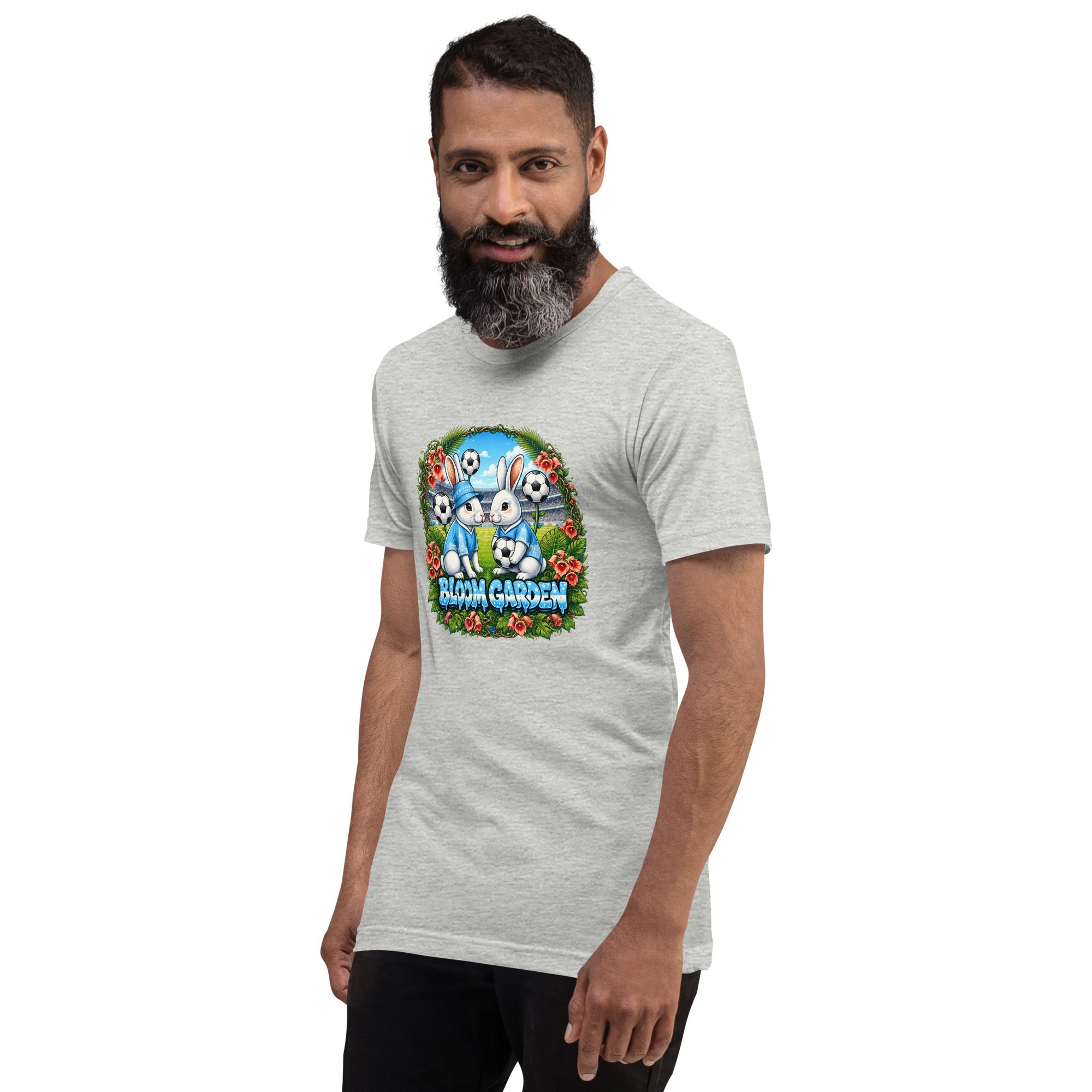 Bloom Garden "Goal & Garden" Argentina Rabbit Tee | Argentina Soccer Fan | Canada Mexico USA 2026 | Unisex - BLOOM GARDEN