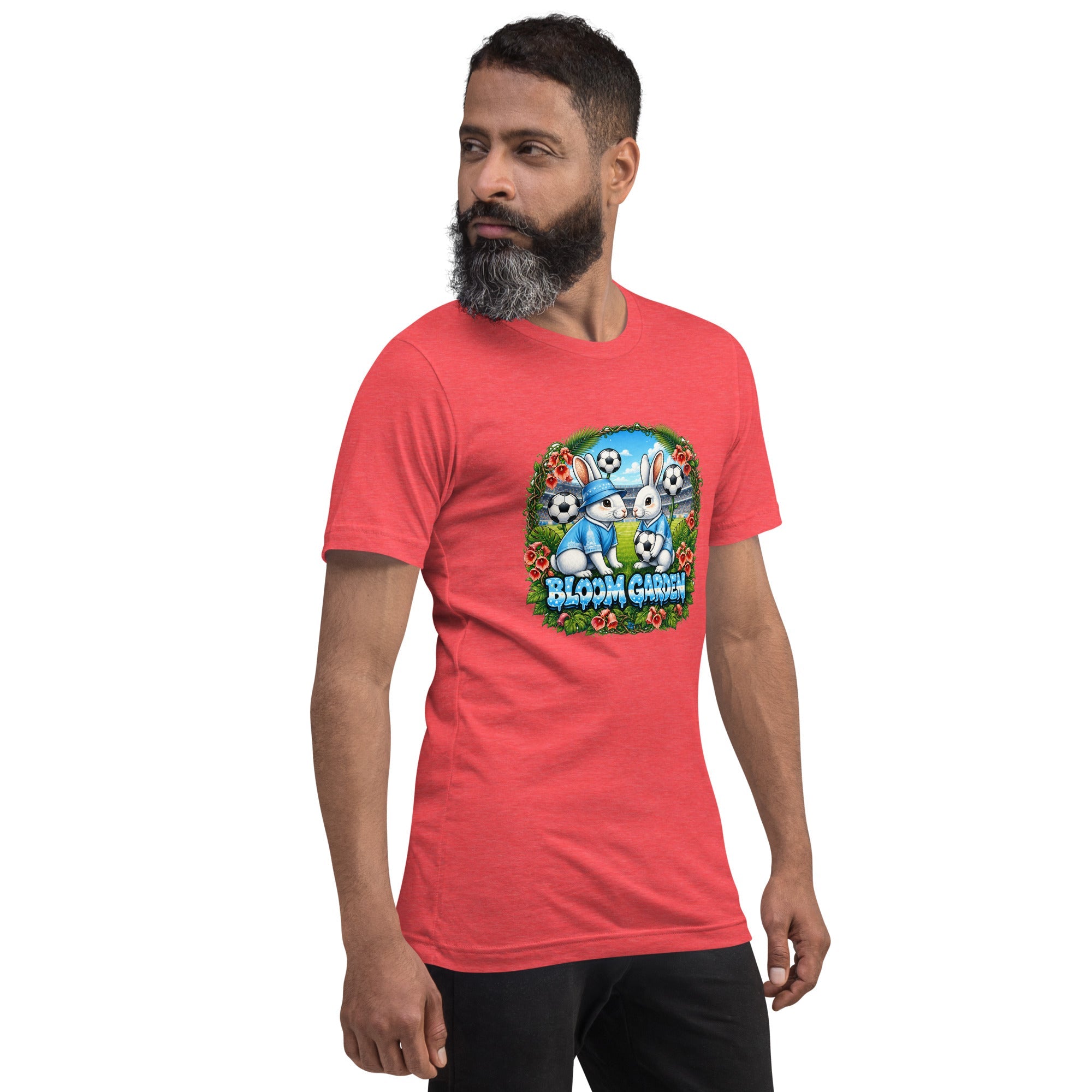 Bloom Garden "Goal & Garden" Argentina Rabbit Tee | Argentina Soccer Fan | Canada Mexico USA 2026 | Unisex - BLOOM GARDEN