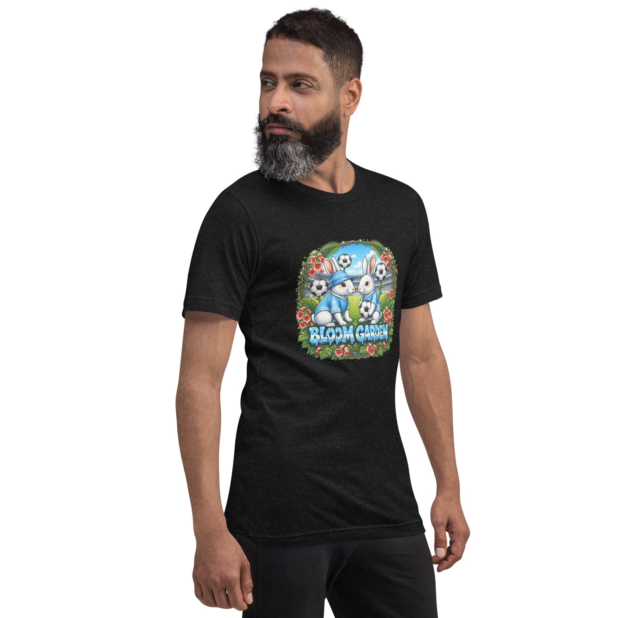 Bloom Garden "Goal & Garden" Argentina Rabbit Tee | Argentina Soccer Fan | Canada Mexico USA 2026 | Unisex - BLOOM GARDEN
