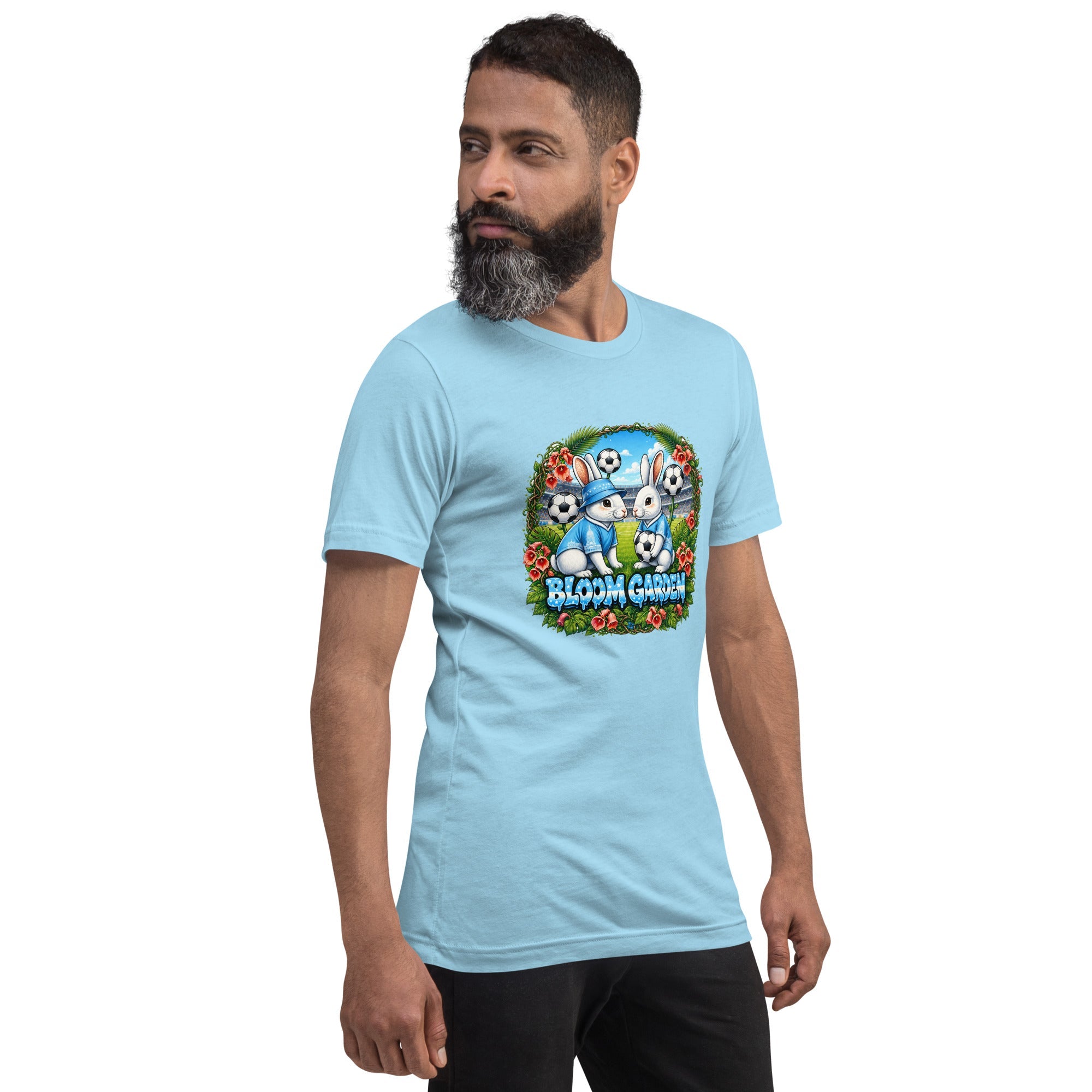 Bloom Garden "Goal & Garden" Argentina Rabbit Tee | Argentina Soccer Fan | Canada Mexico USA 2026 | Unisex - BLOOM GARDEN