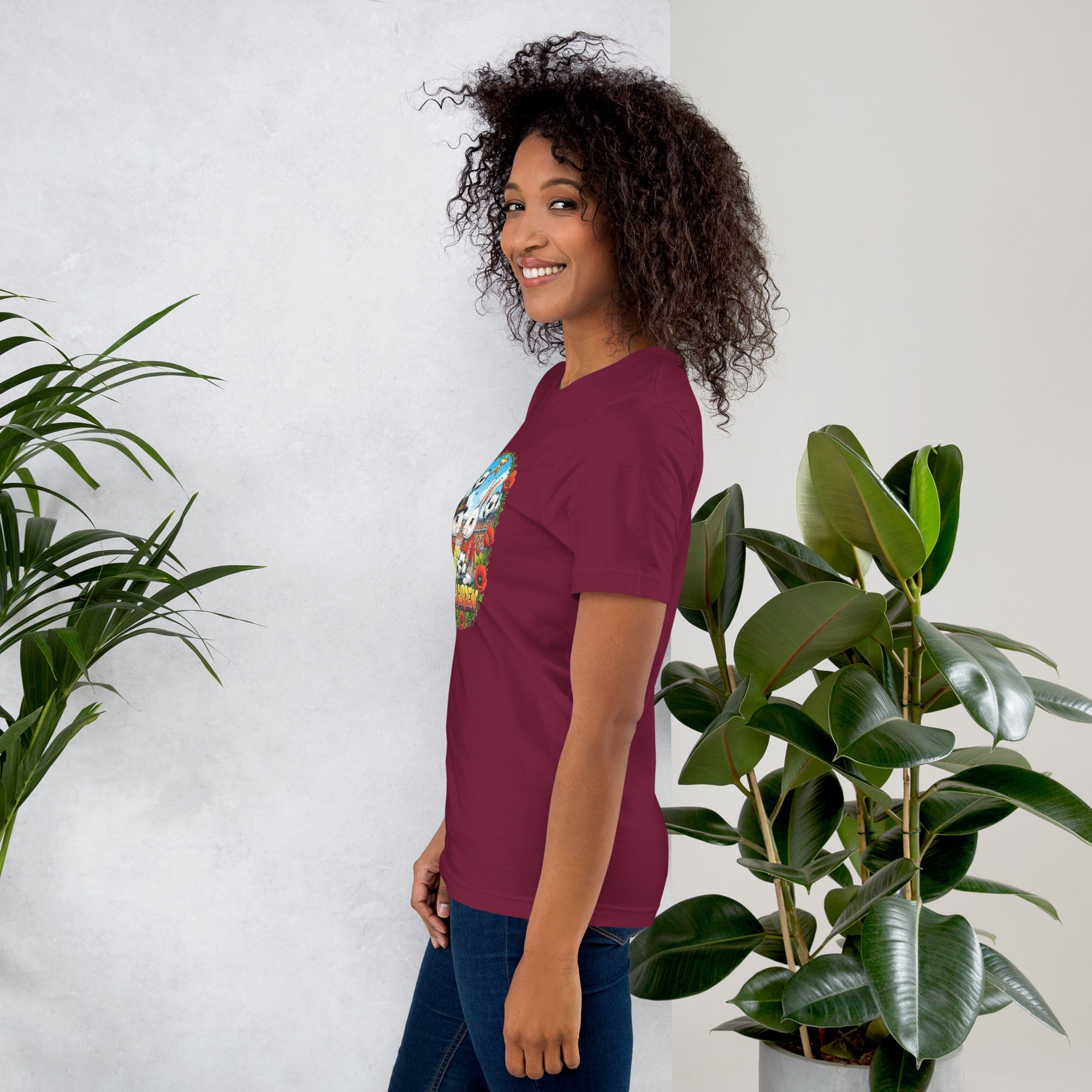 Bloom Garden "Goal & Garden" Belgium Rabbit Tee | Belgium Soccer Fan | Canada Mexico USA 2026 | Unisex - BLOOM GARDEN
