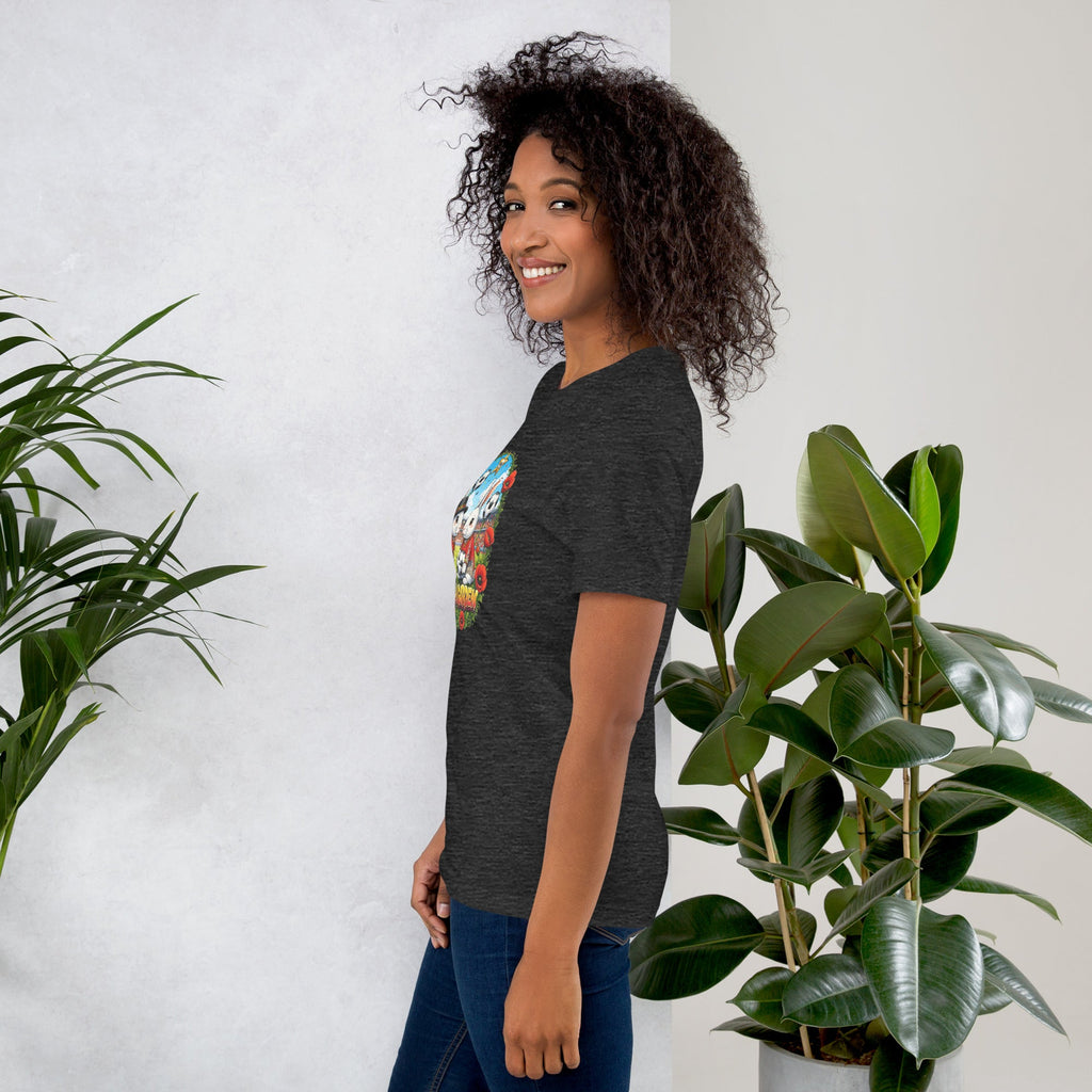 Bloom Garden "Goal & Garden" Belgium Rabbit Tee | Belgium Soccer Fan | Canada Mexico USA 2026 | Unisex - BLOOM GARDEN
