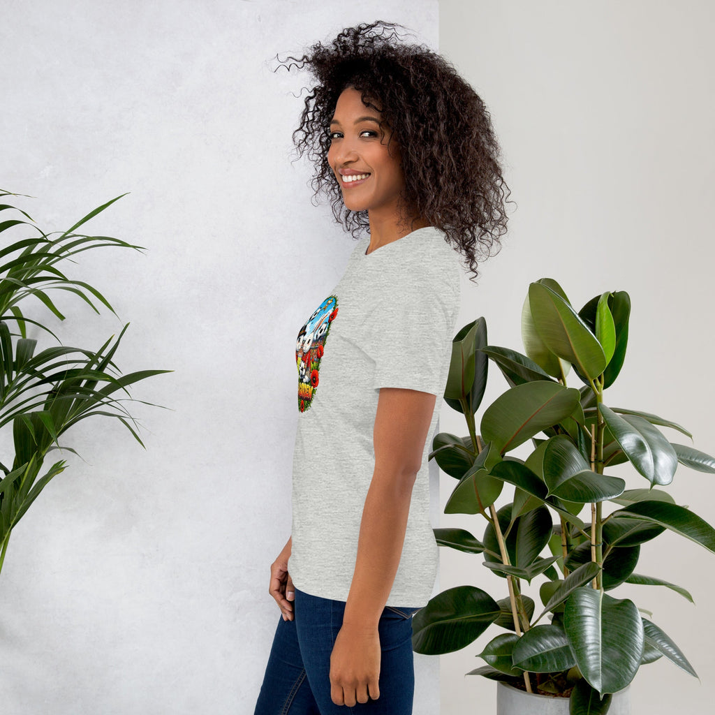 Bloom Garden "Goal & Garden" Belgium Rabbit Tee | Belgium Soccer Fan | Canada Mexico USA 2026 | Unisex - BLOOM GARDEN
