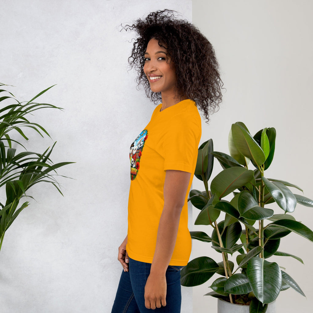 Bloom Garden "Goal & Garden" Belgium Rabbit Tee | Belgium Soccer Fan | Canada Mexico USA 2026 | Unisex - BLOOM GARDEN