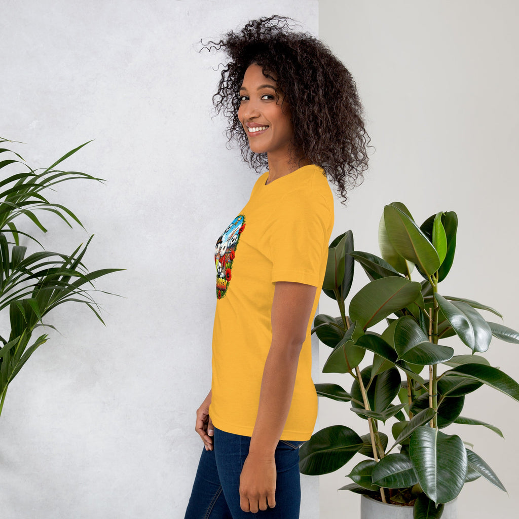 Bloom Garden "Goal & Garden" Belgium Rabbit Tee | Belgium Soccer Fan | Canada Mexico USA 2026 | Unisex - BLOOM GARDEN