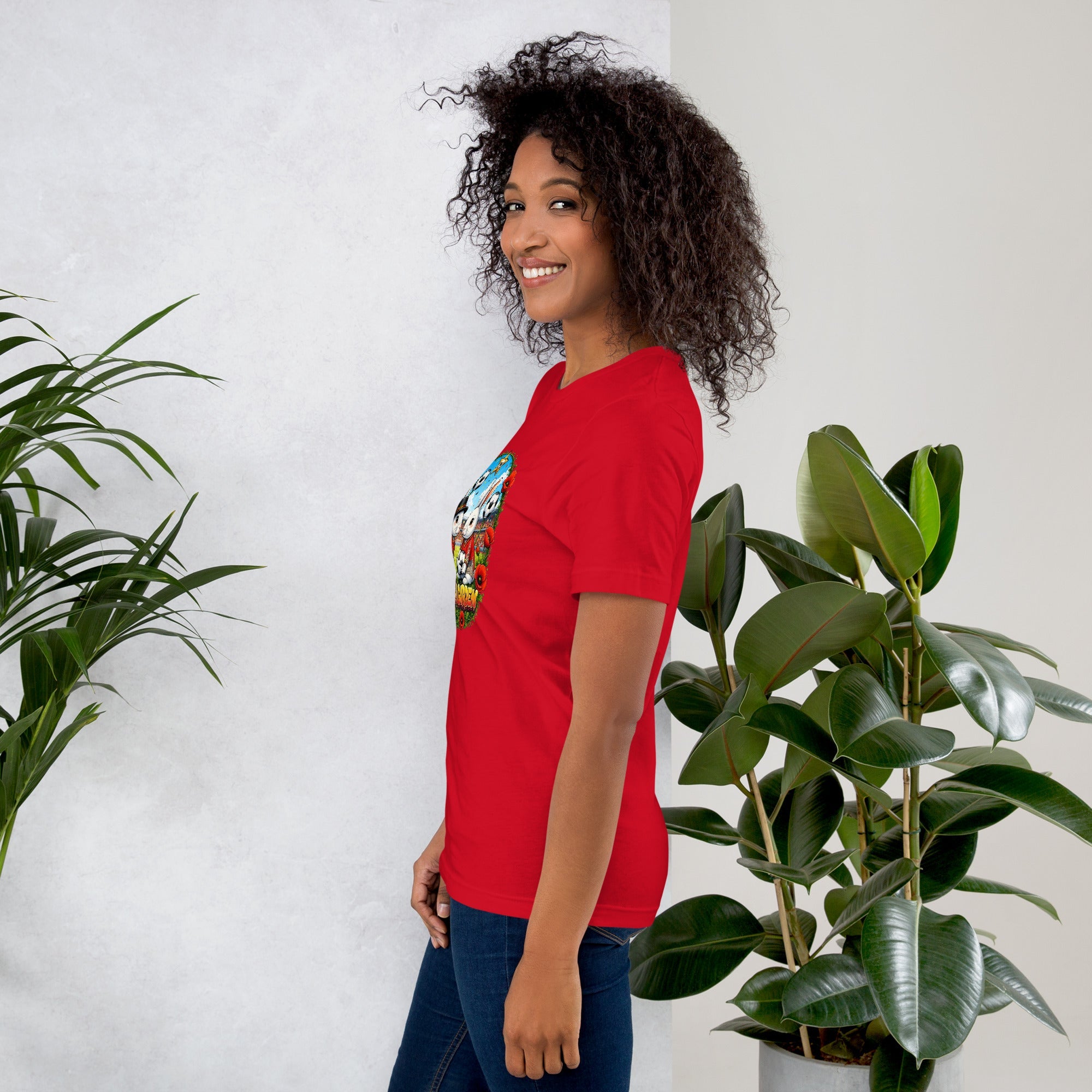Bloom Garden "Goal & Garden" Belgium Rabbit Tee | Belgium Soccer Fan | Canada Mexico USA 2026 | Unisex - BLOOM GARDEN