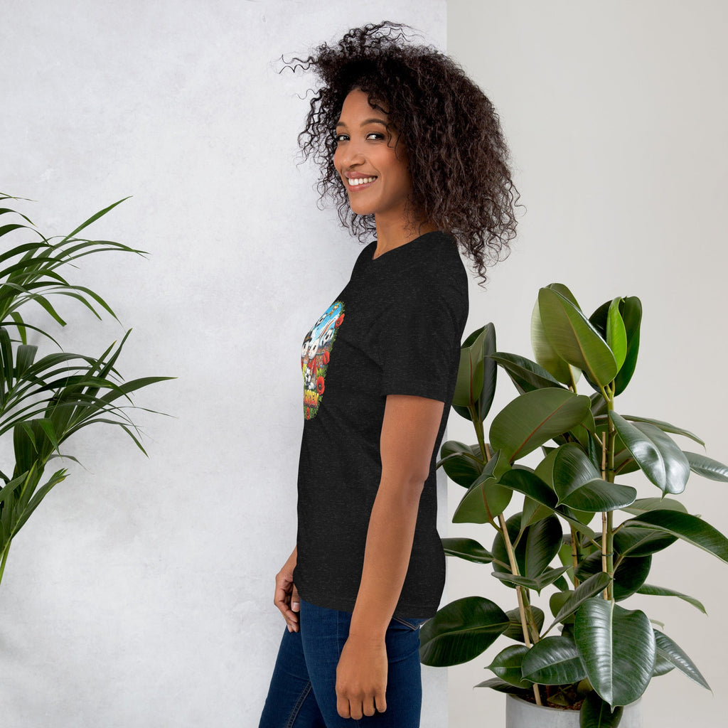 Bloom Garden "Goal & Garden" Belgium Rabbit Tee | Belgium Soccer Fan | Canada Mexico USA 2026 | Unisex - BLOOM GARDEN