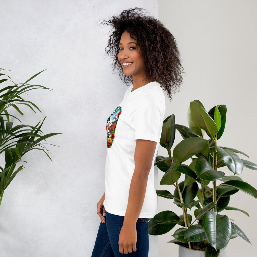 Bloom Garden "Goal & Garden" Belgium Rabbit Tee | Belgium Soccer Fan | Canada Mexico USA 2026 | Unisex - BLOOM GARDEN