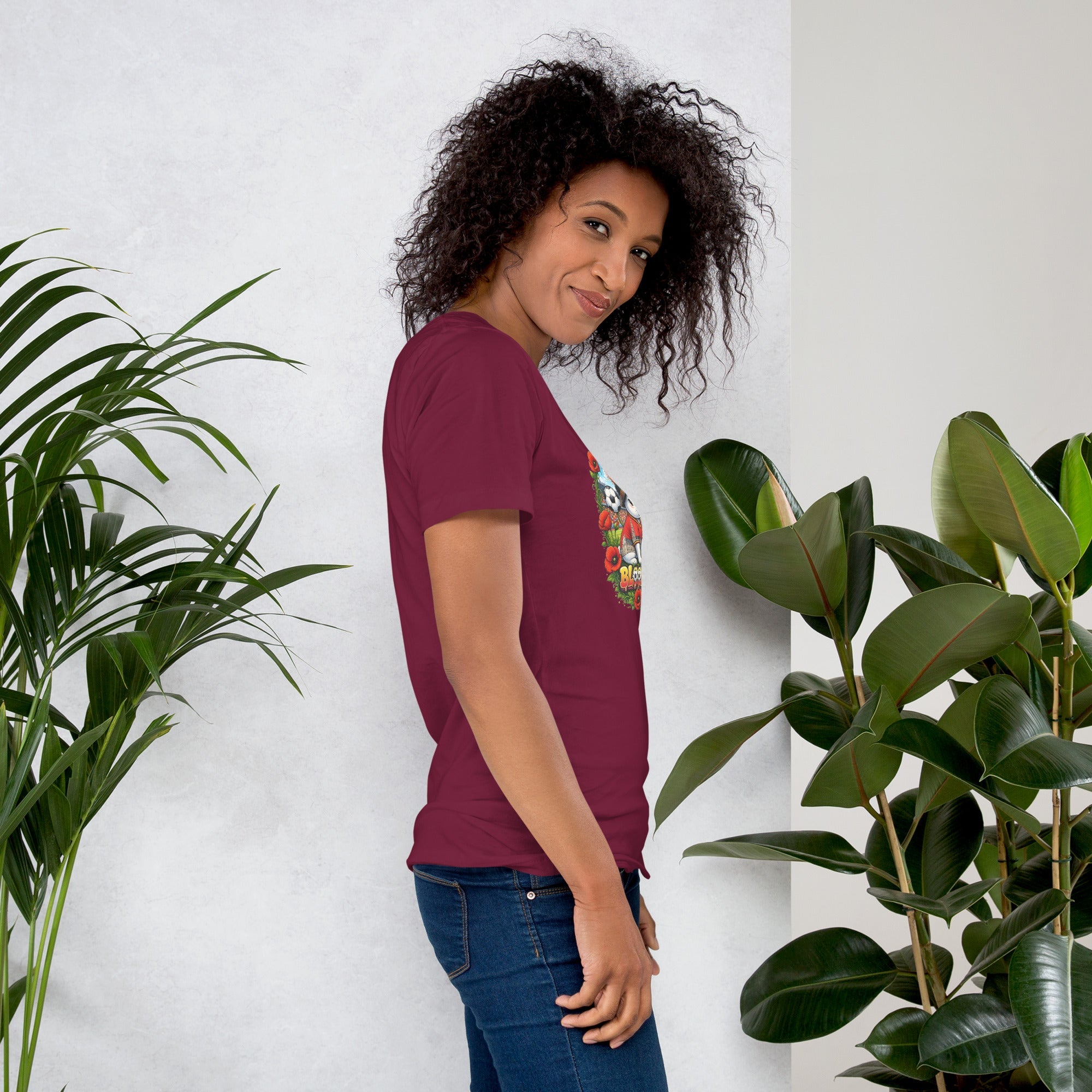 Bloom Garden "Goal & Garden" Belgium Rabbit Tee | Belgium Soccer Fan | Canada Mexico USA 2026 | Unisex - BLOOM GARDEN