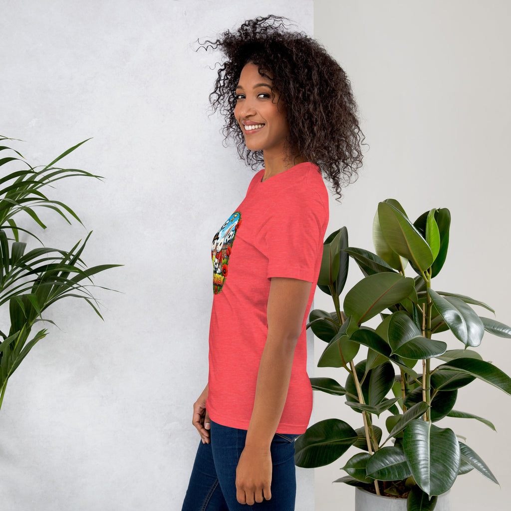 Bloom Garden "Goal & Garden" Belgium Rabbit Tee | Belgium Soccer Fan | Canada Mexico USA 2026 | Unisex - BLOOM GARDEN