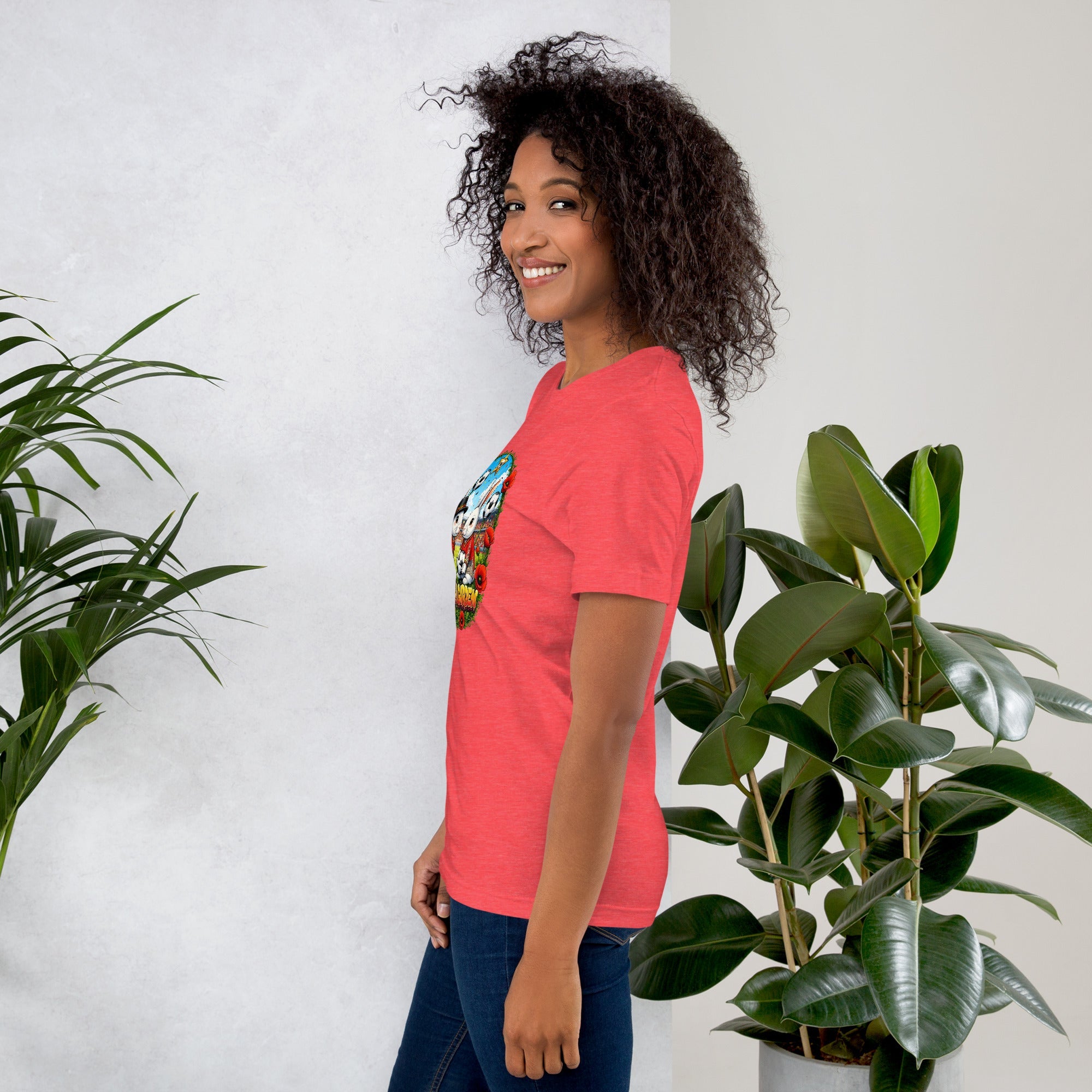 Bloom Garden "Goal & Garden" Belgium Rabbit Tee | Belgium Soccer Fan | Canada Mexico USA 2026 | Unisex - BLOOM GARDEN