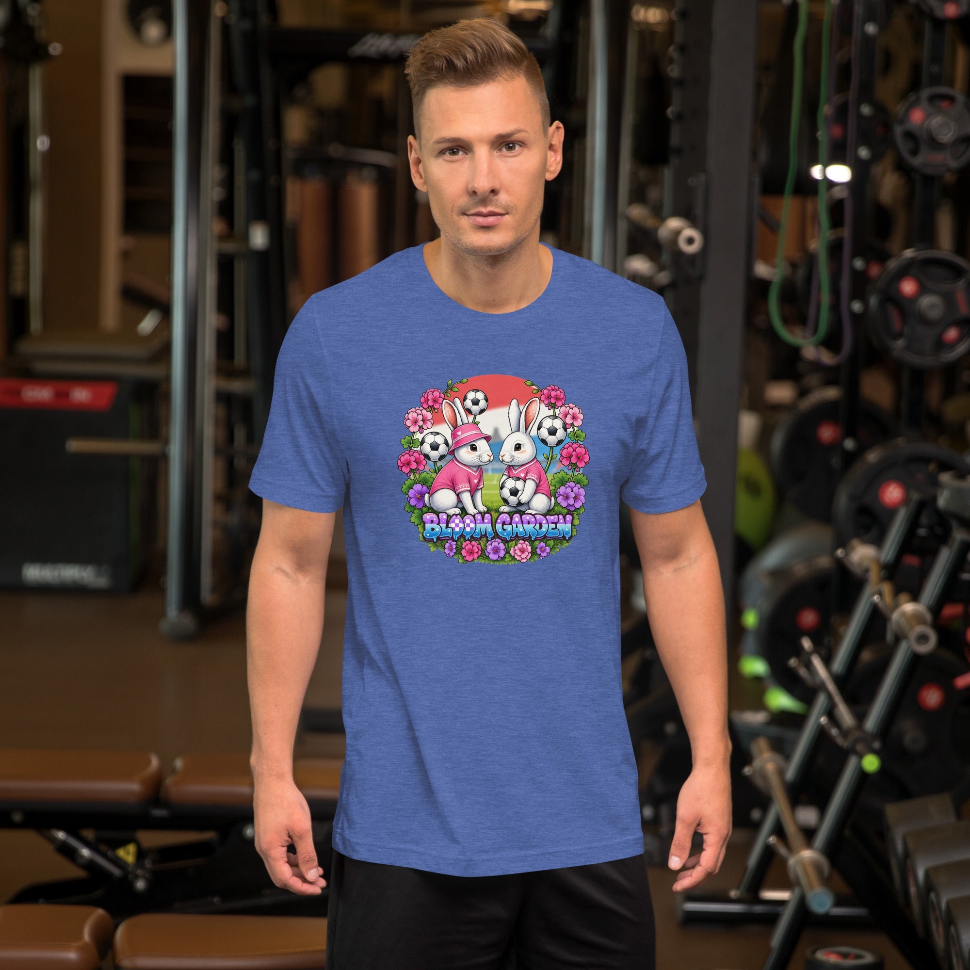 Bloom Garden " Goal & Garden" Croatia Rabbit Tee | Croatia Soccer Fan | Canada Mexico USA 2026 | Unisex - BLOOM GARDEN